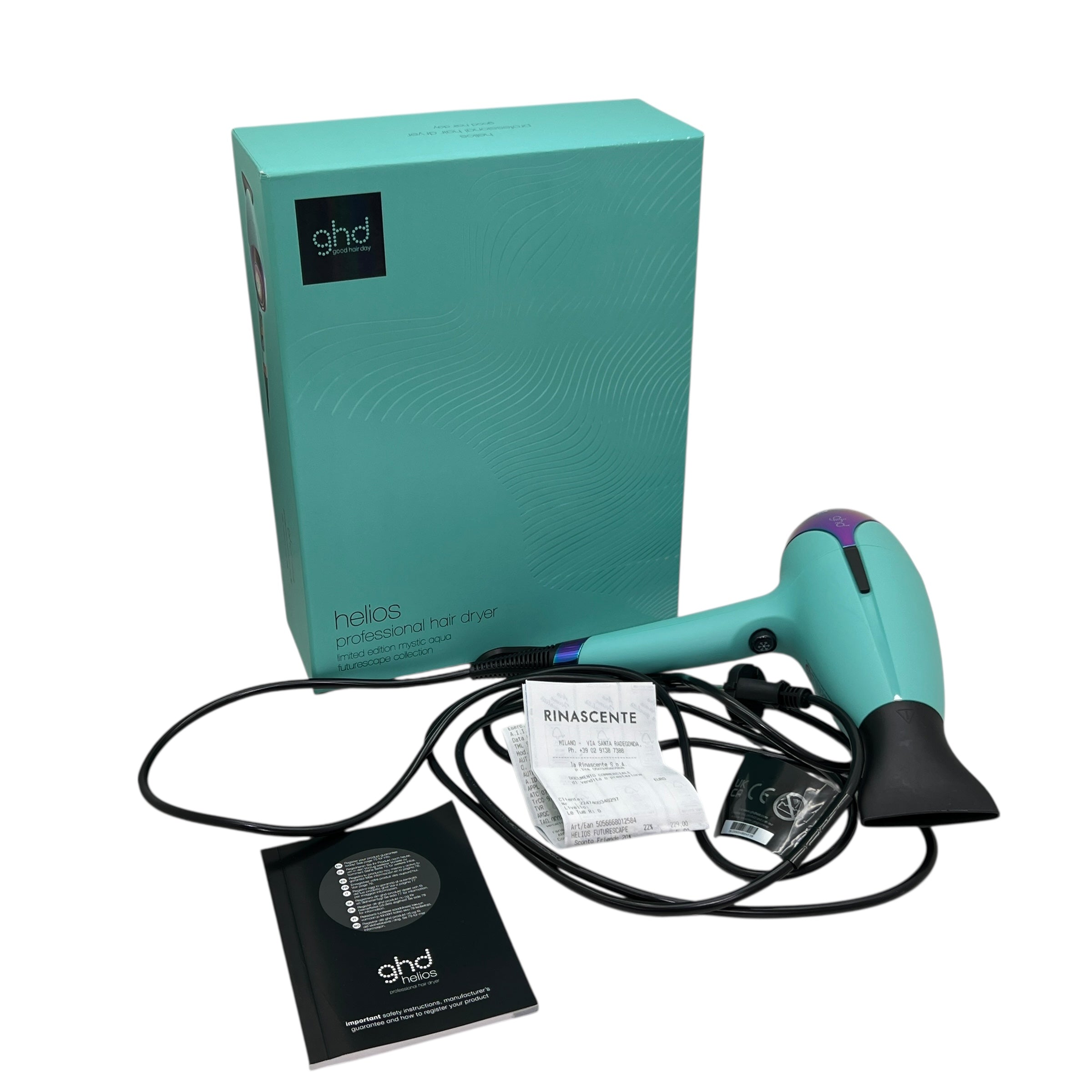 Asciugacapelli Professionale Helios Verde Mistico