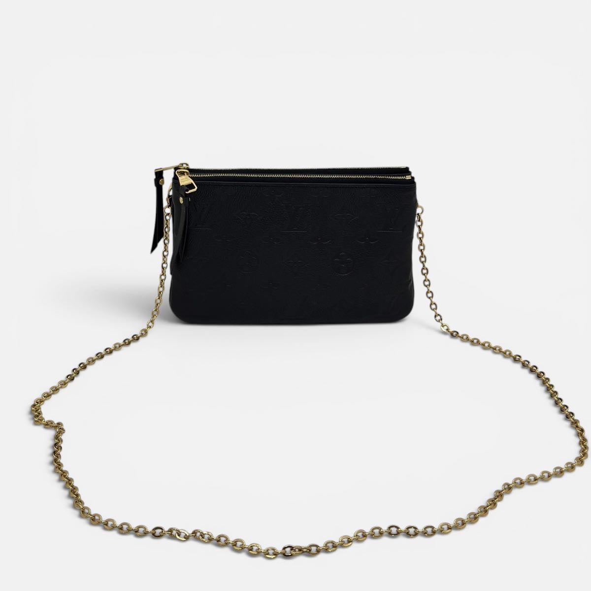 Pochette Double Zip Empreinte