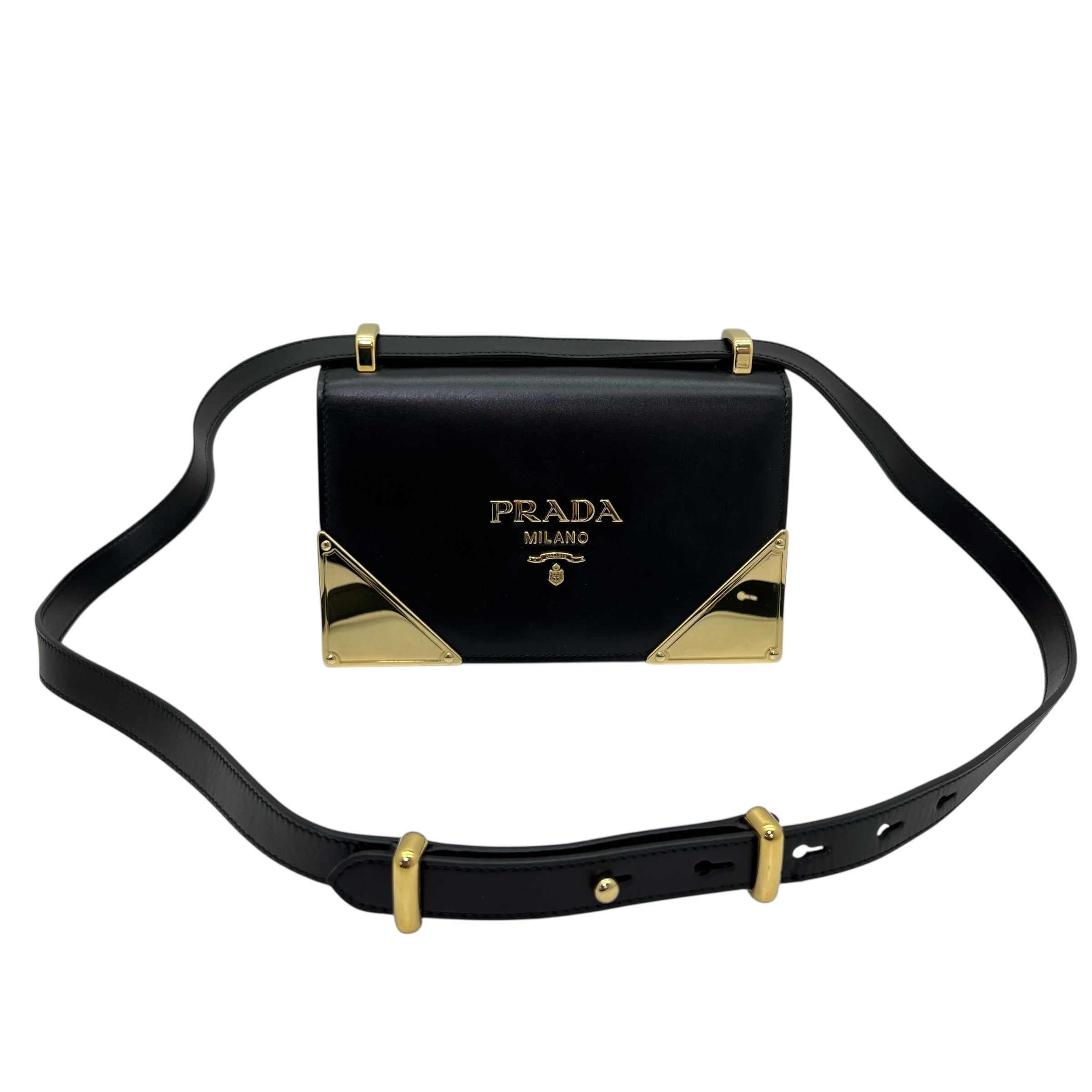 Borsa a spalla in pelle liscia