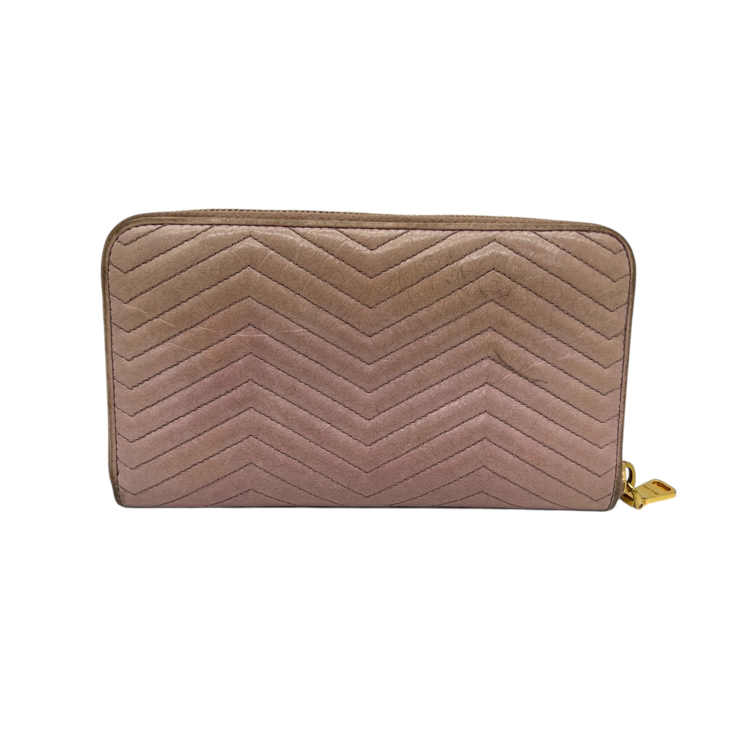 Portafoglio in pelle con zip