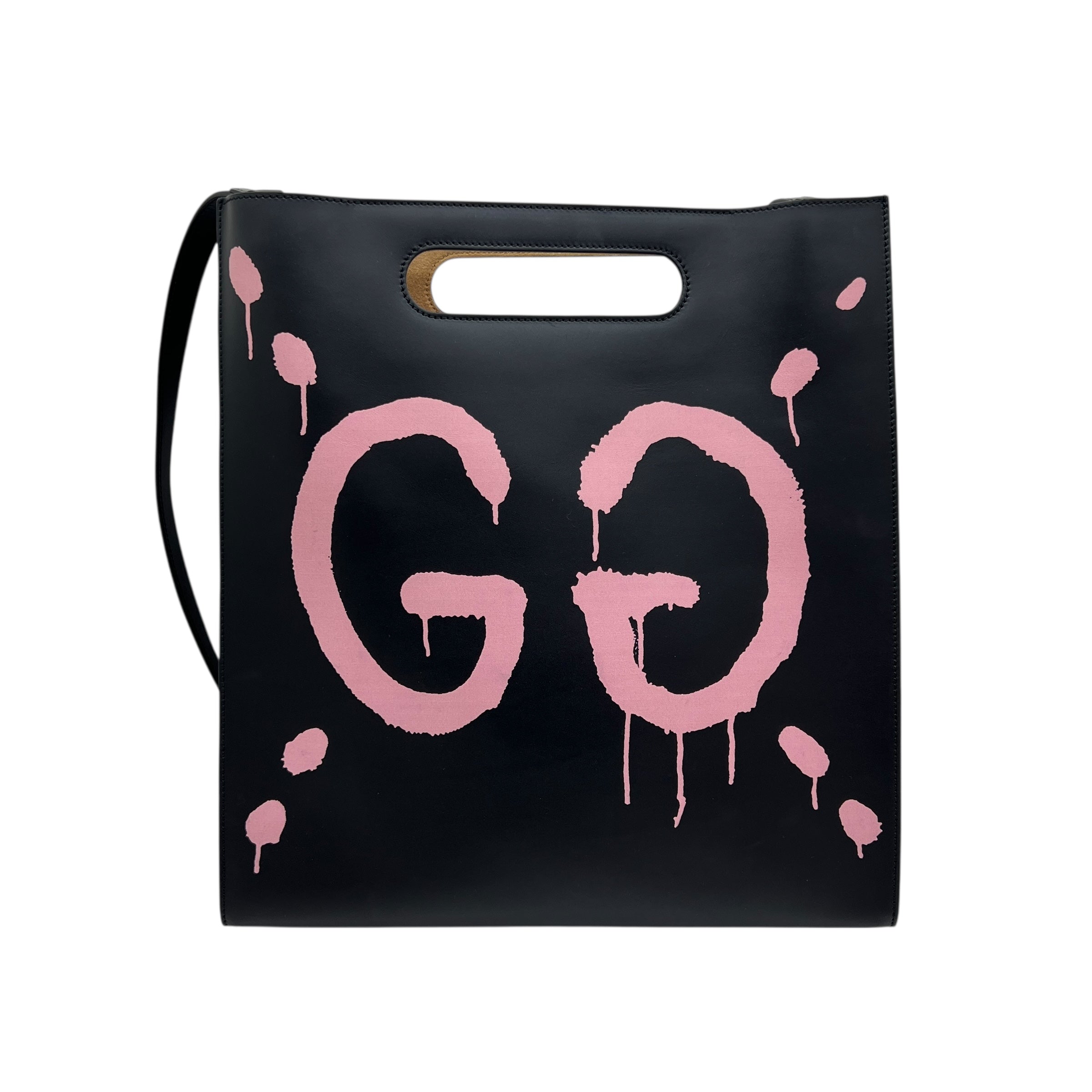 Ghost XL Tote in pelle con tracolla