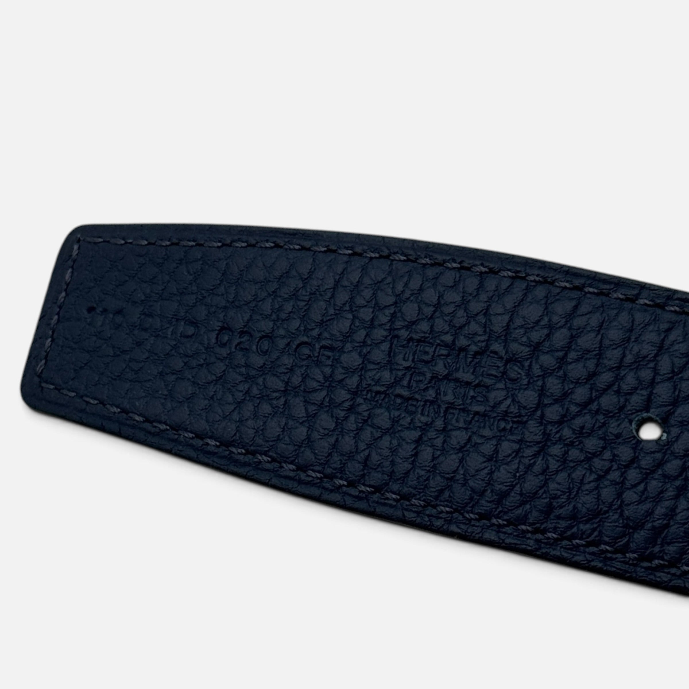 Fibbia H per cintura e pelle reversibile per cintura 32 mm taglia 110