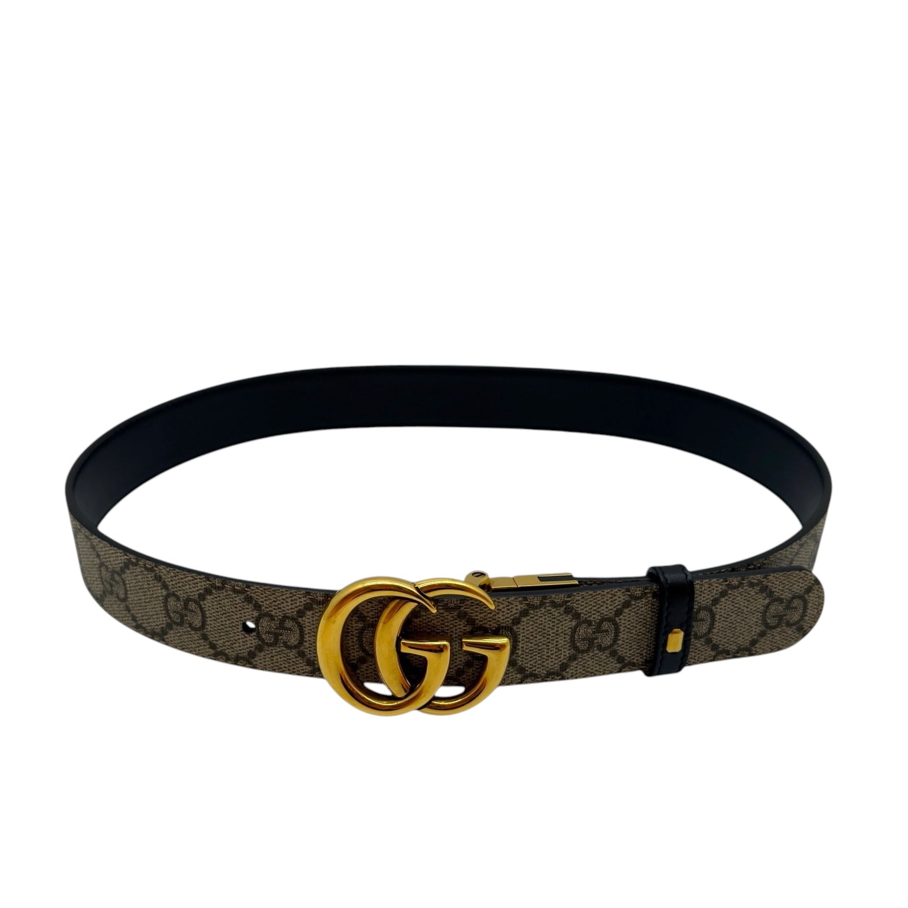 Cintura reversibile GG Marmont taglia 70