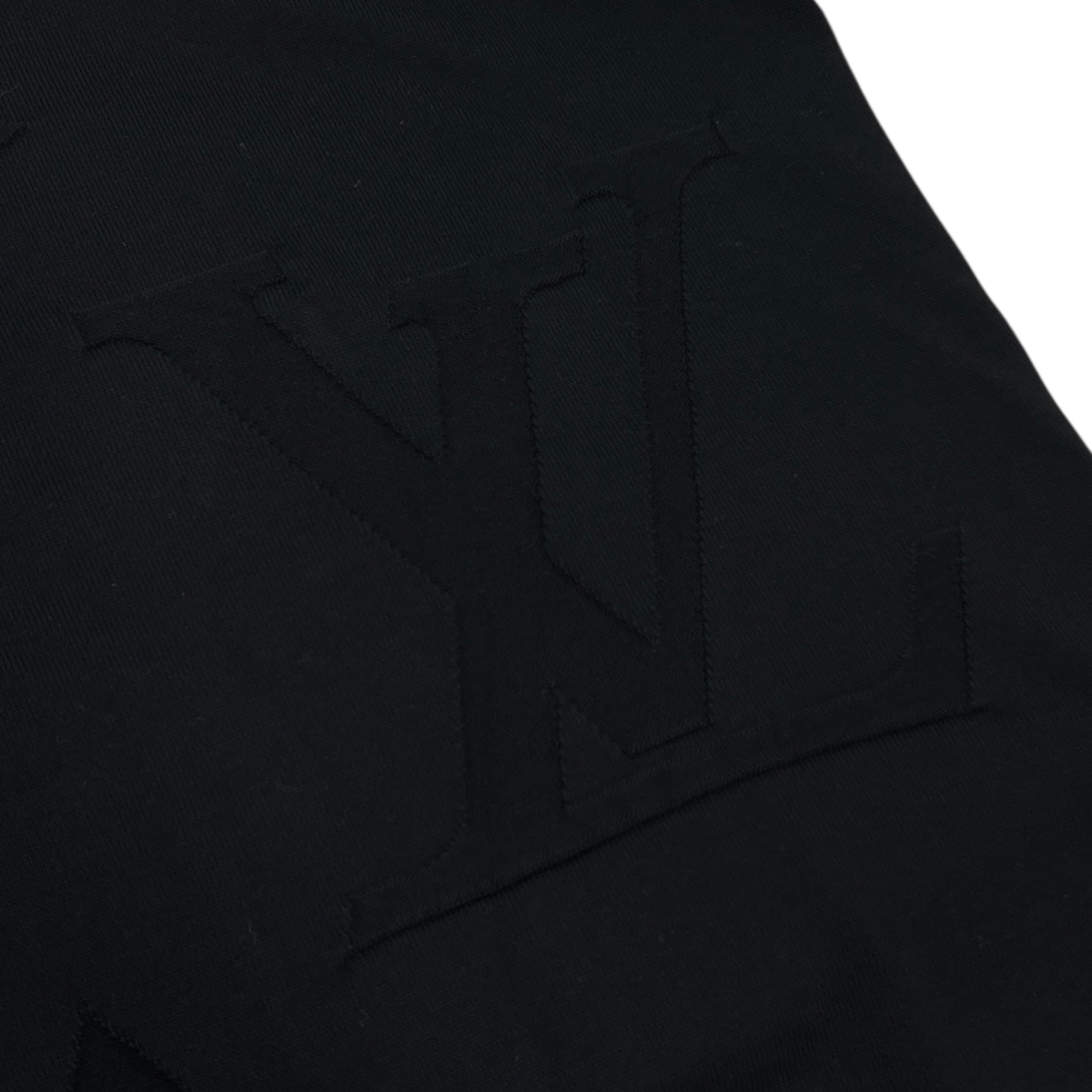 T-shirt in cotone con motivo Monogram ricamato taglia M oversize