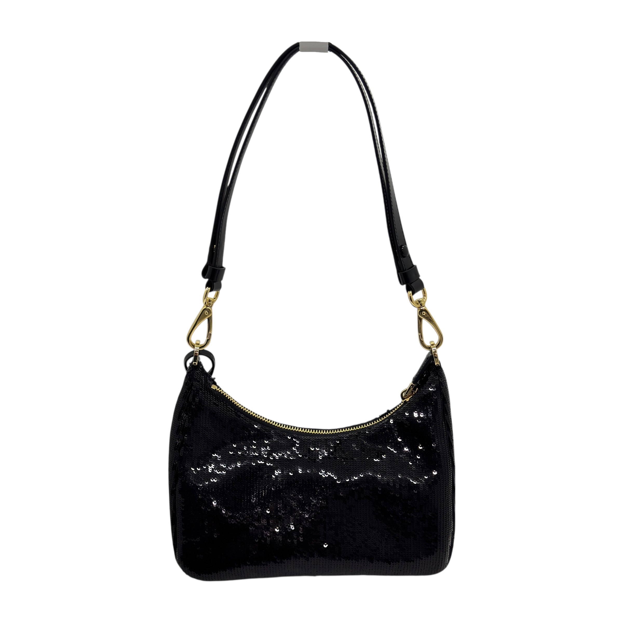 Borsa Prada Re-Edition in pelle con paillettes