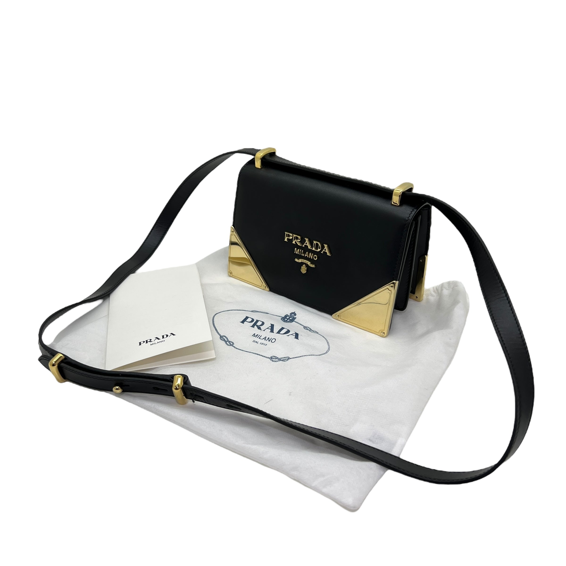 Borsa a spalla in pelle liscia