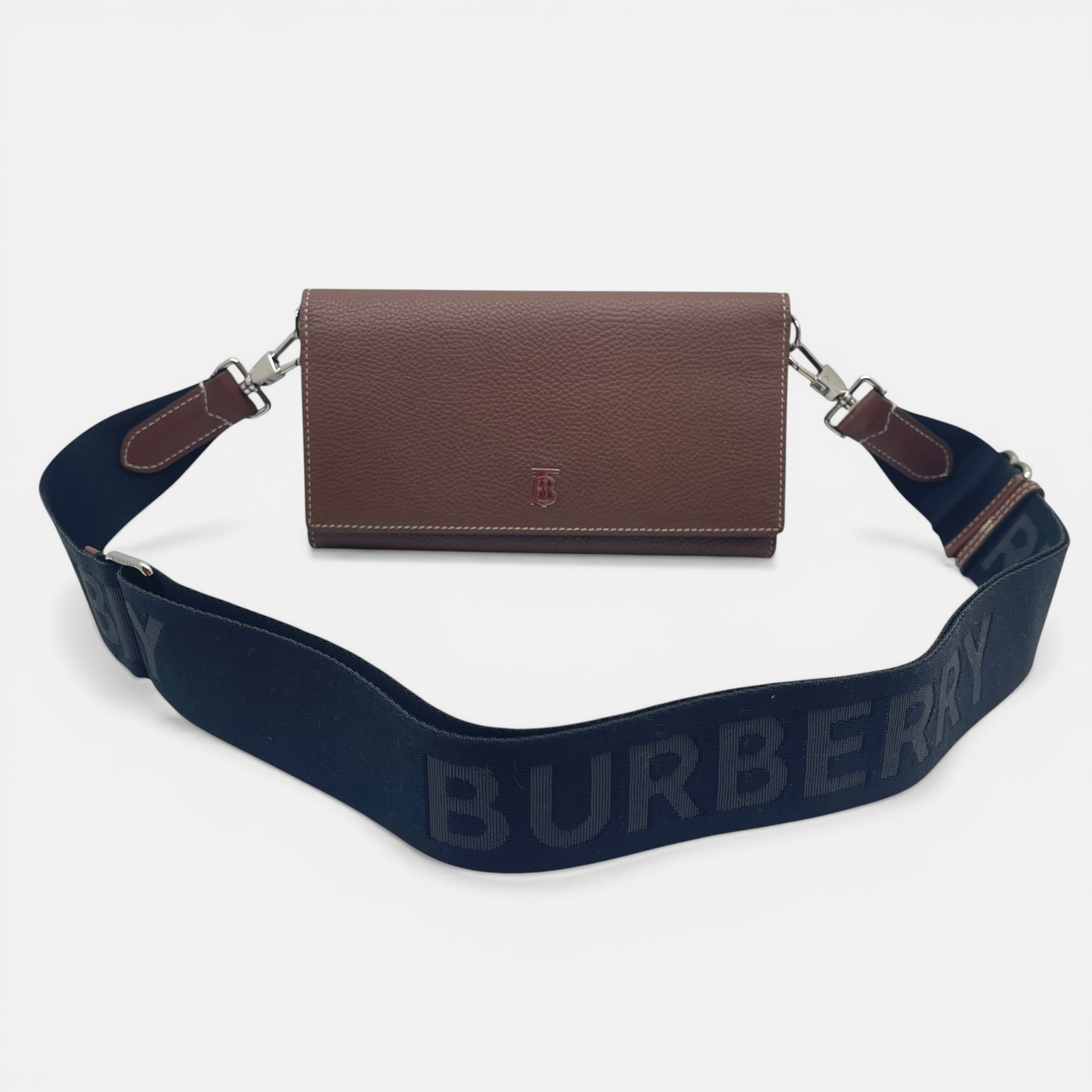 Portafoglio in pelle con tracolla