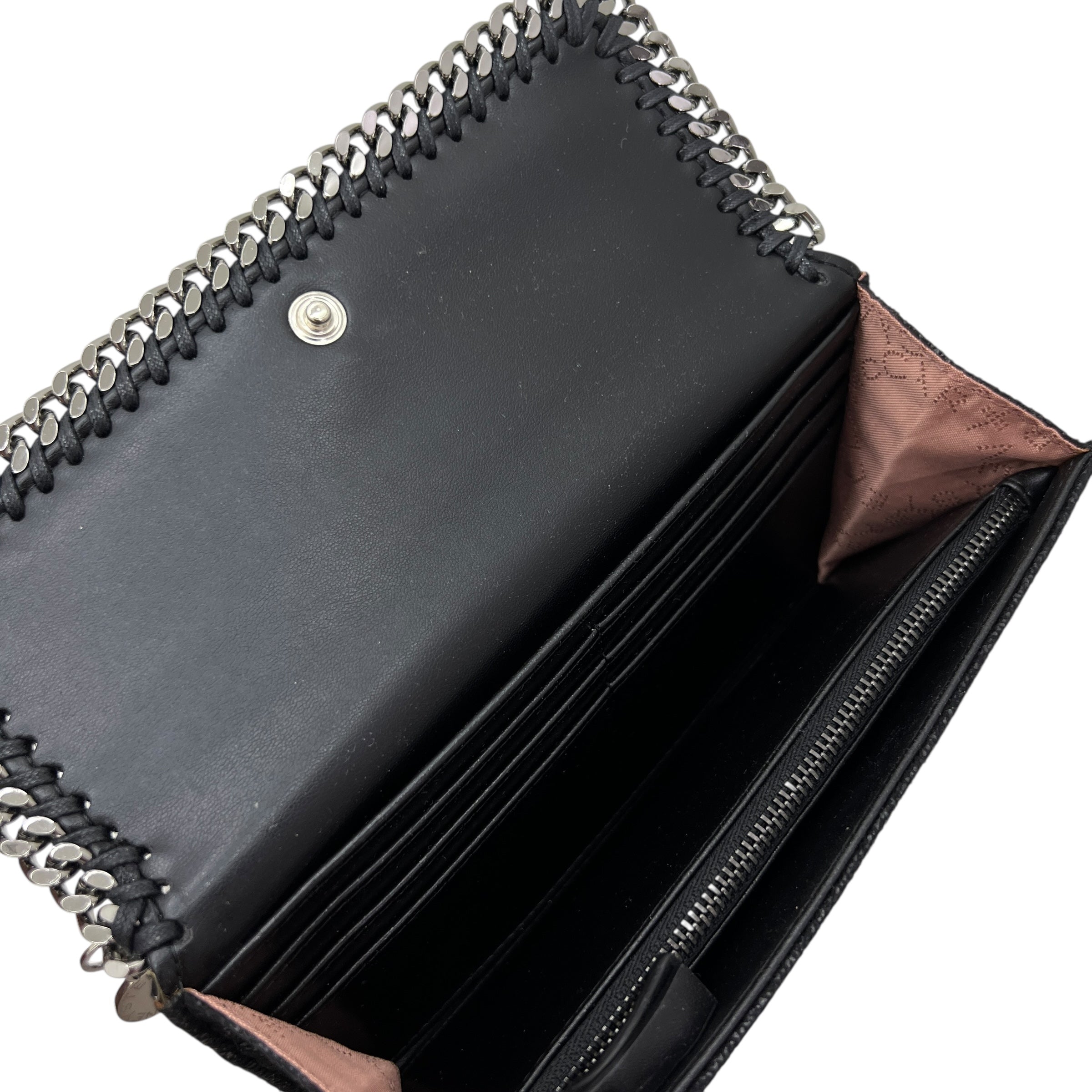 Portafoglio continental con patta Falabella