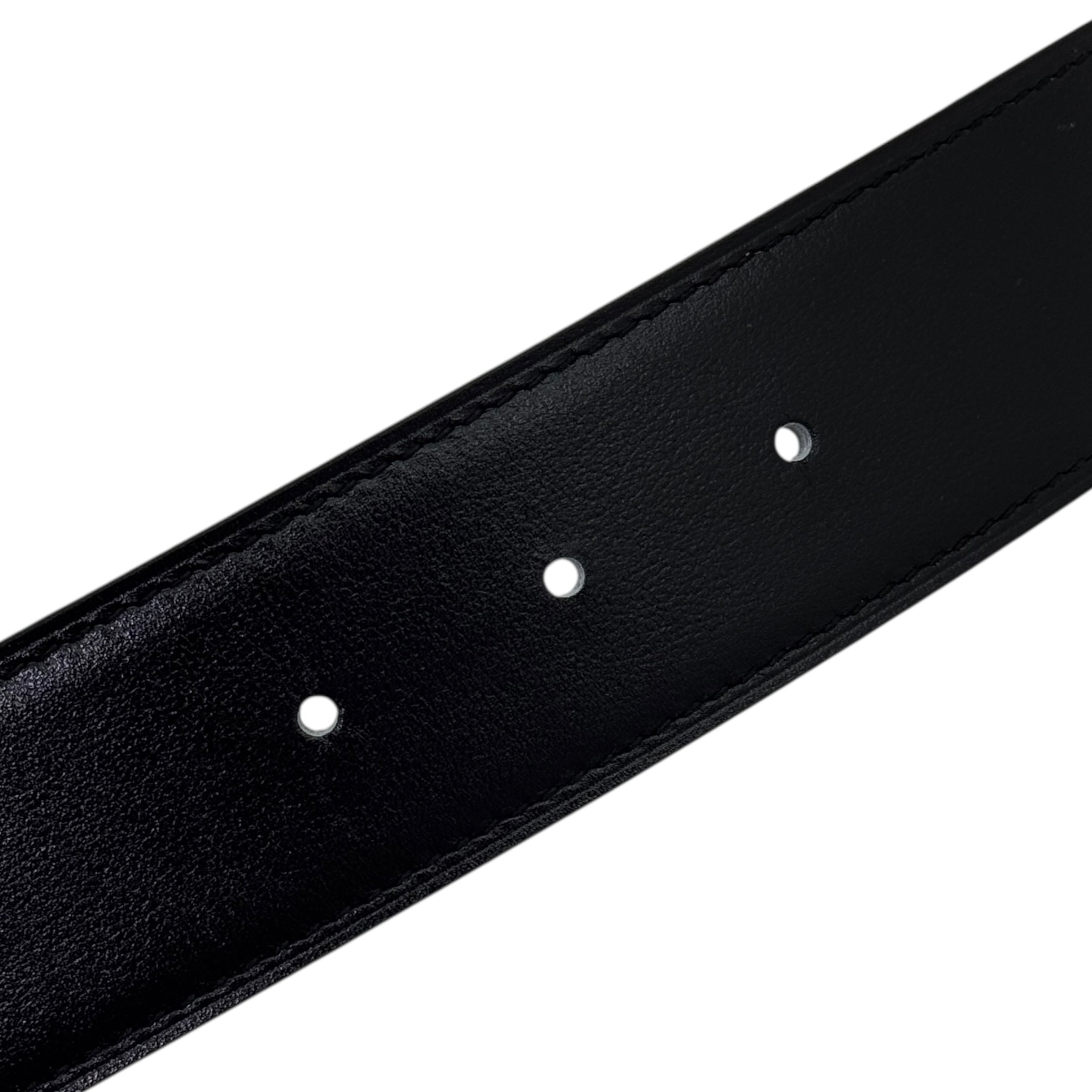 Fibbia da cintura Tube H & Pelle reversibile per cintura 38 mm taglia 105