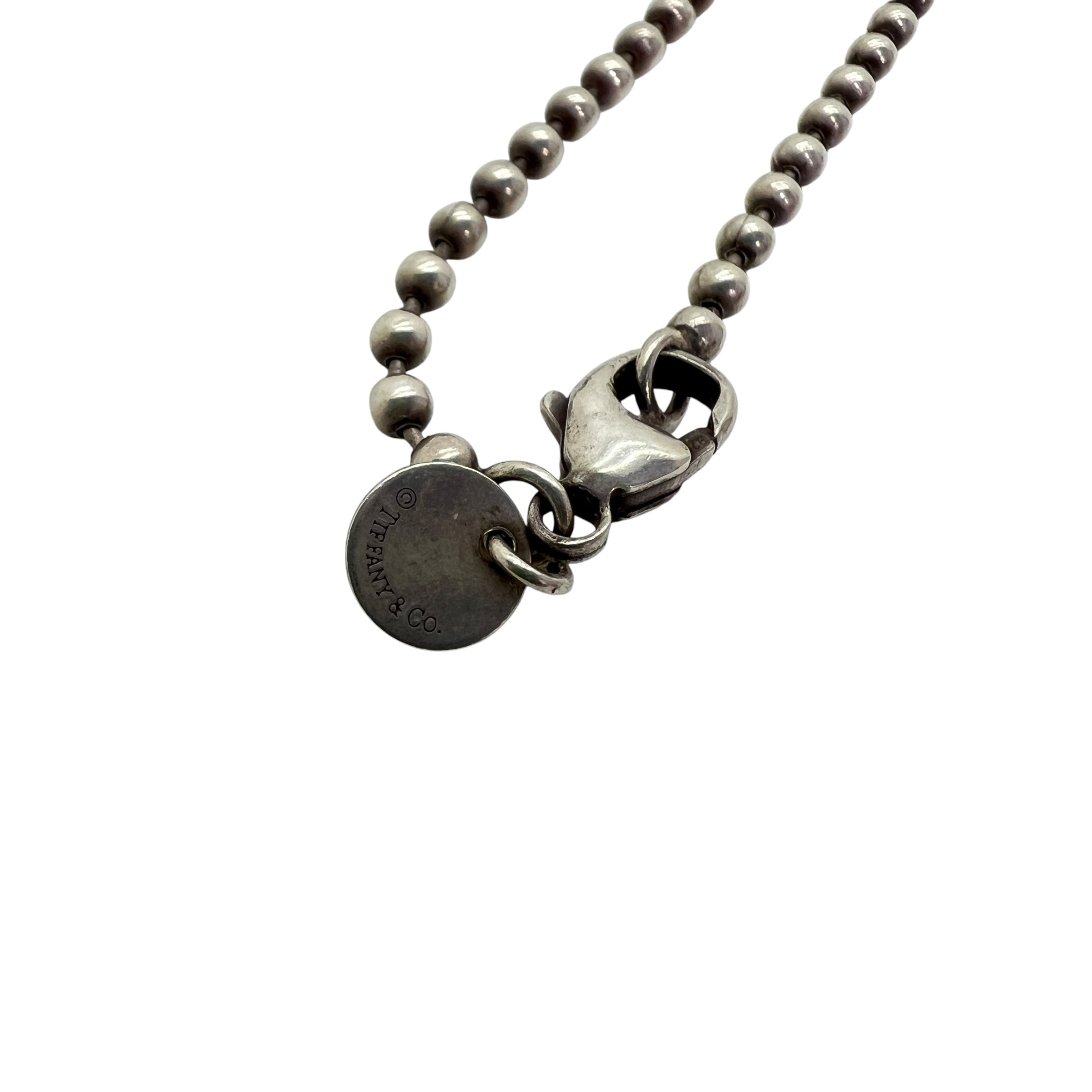 Pendente Heart Tag grande con catena