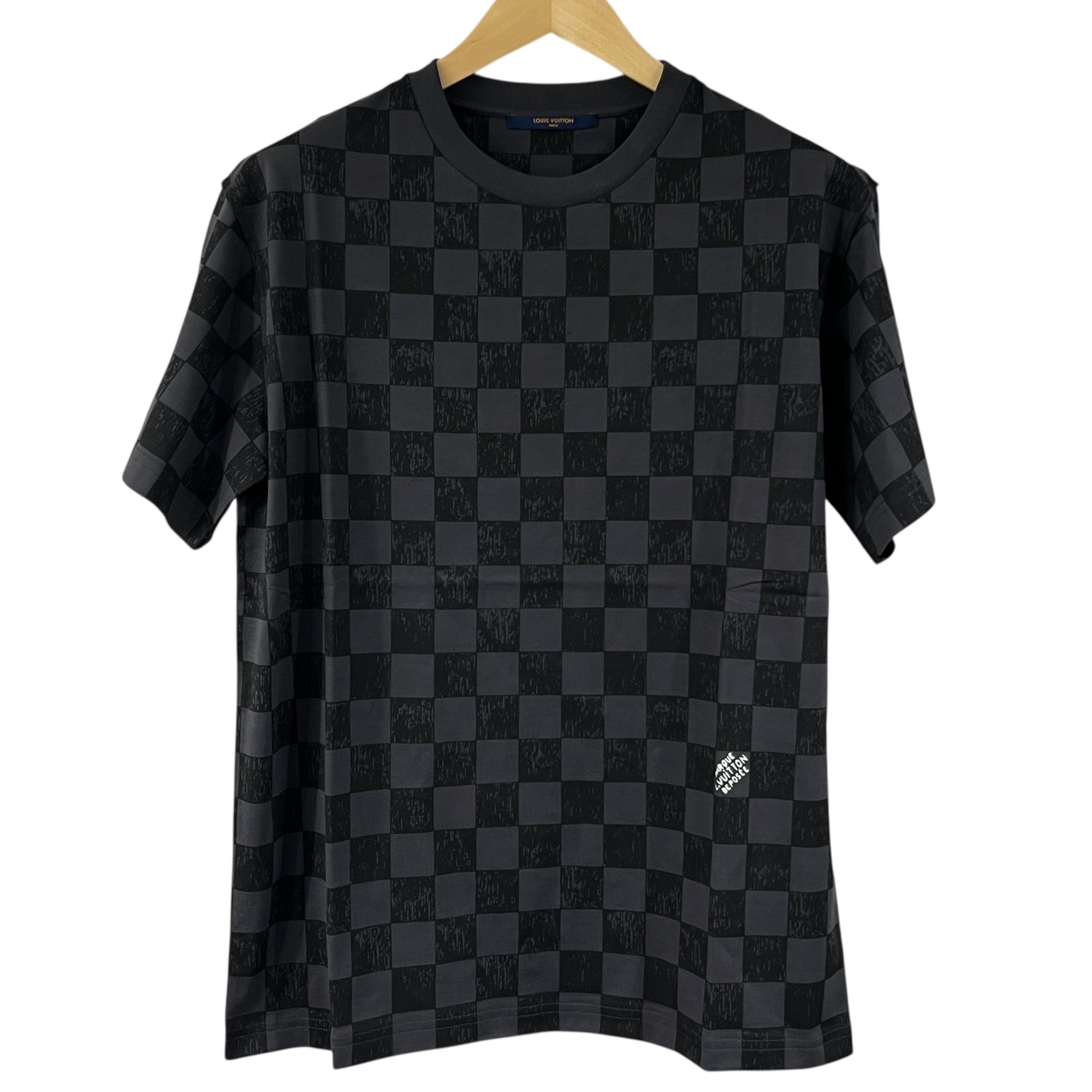 T-shirt in cotone con motivo Damier taglia L