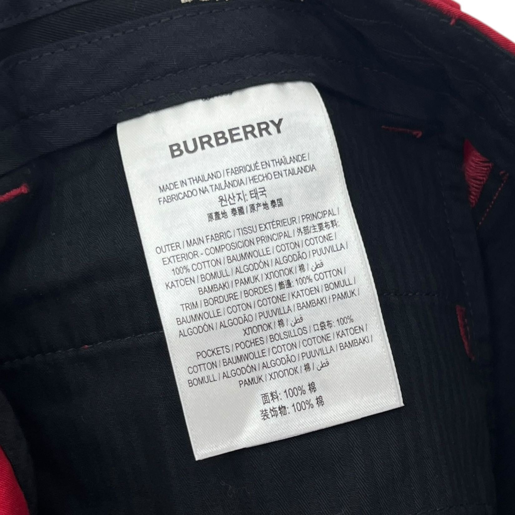 Burberry pantaloni in cotone tg 46
