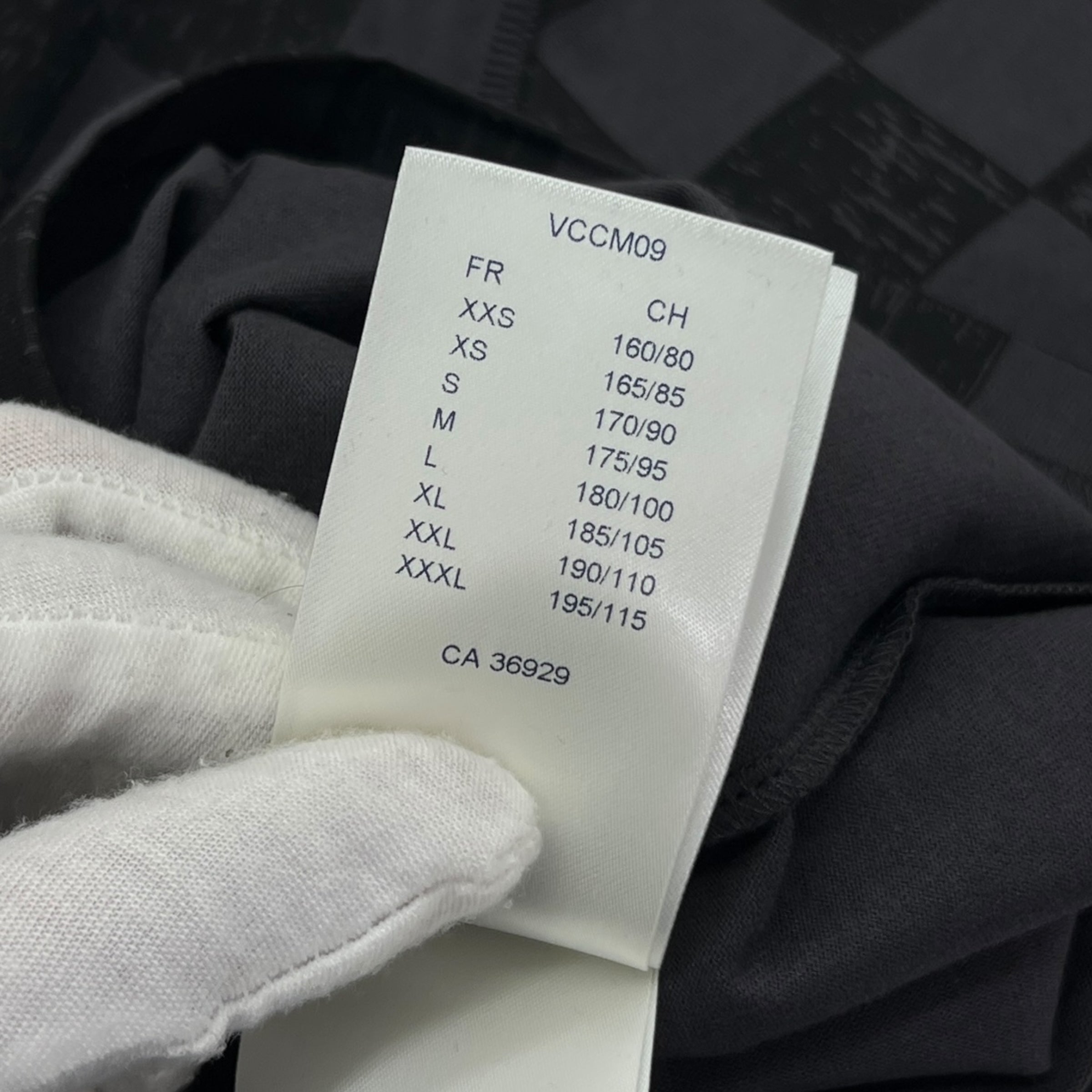 T-shirt in cotone con motivo Damier taglia L