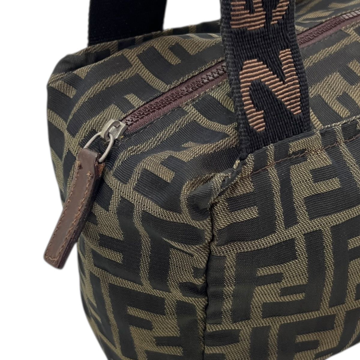 FENDI BORSA A MANO PICCOLA IN TESSUTO FF