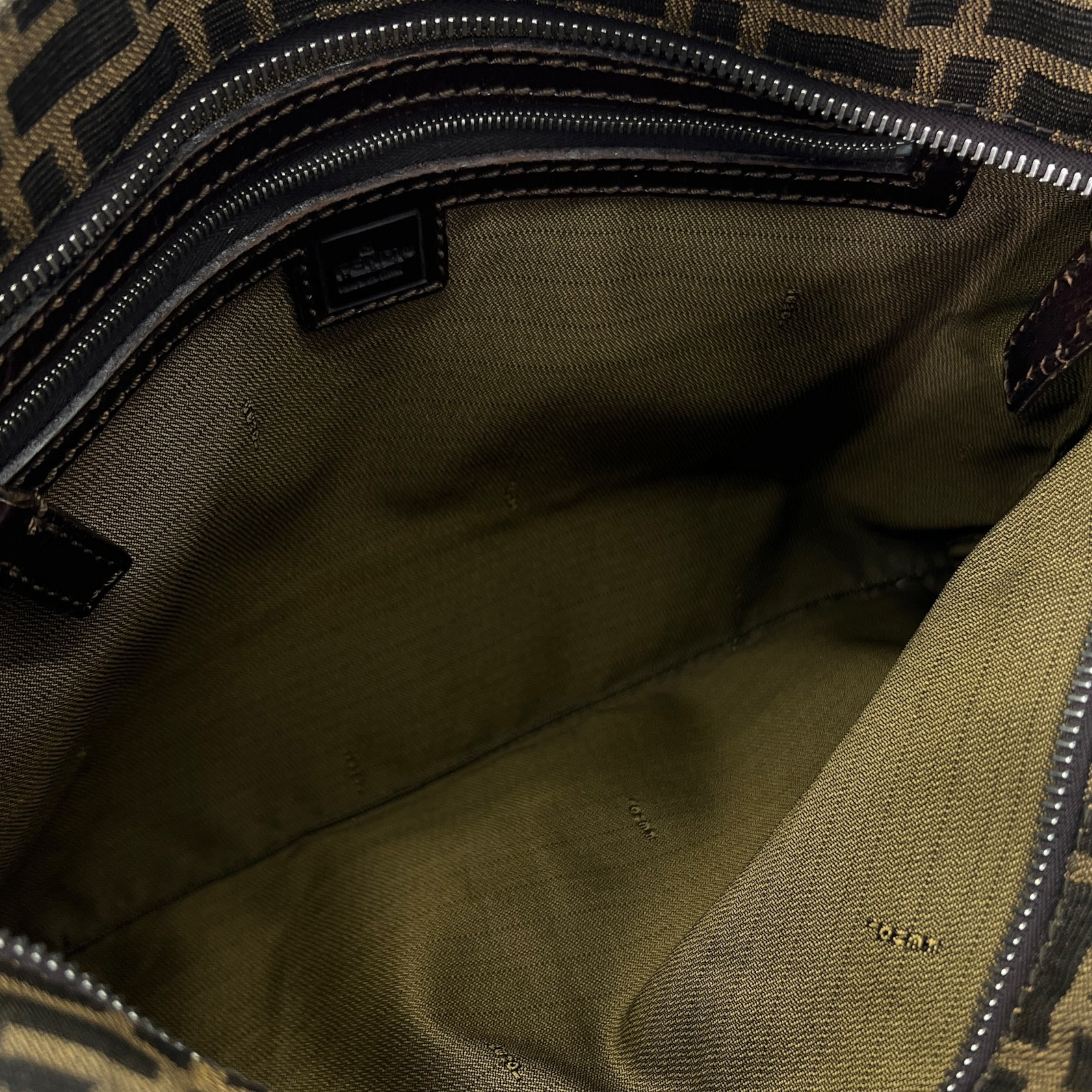 Tote bag in tessuto e pelle
