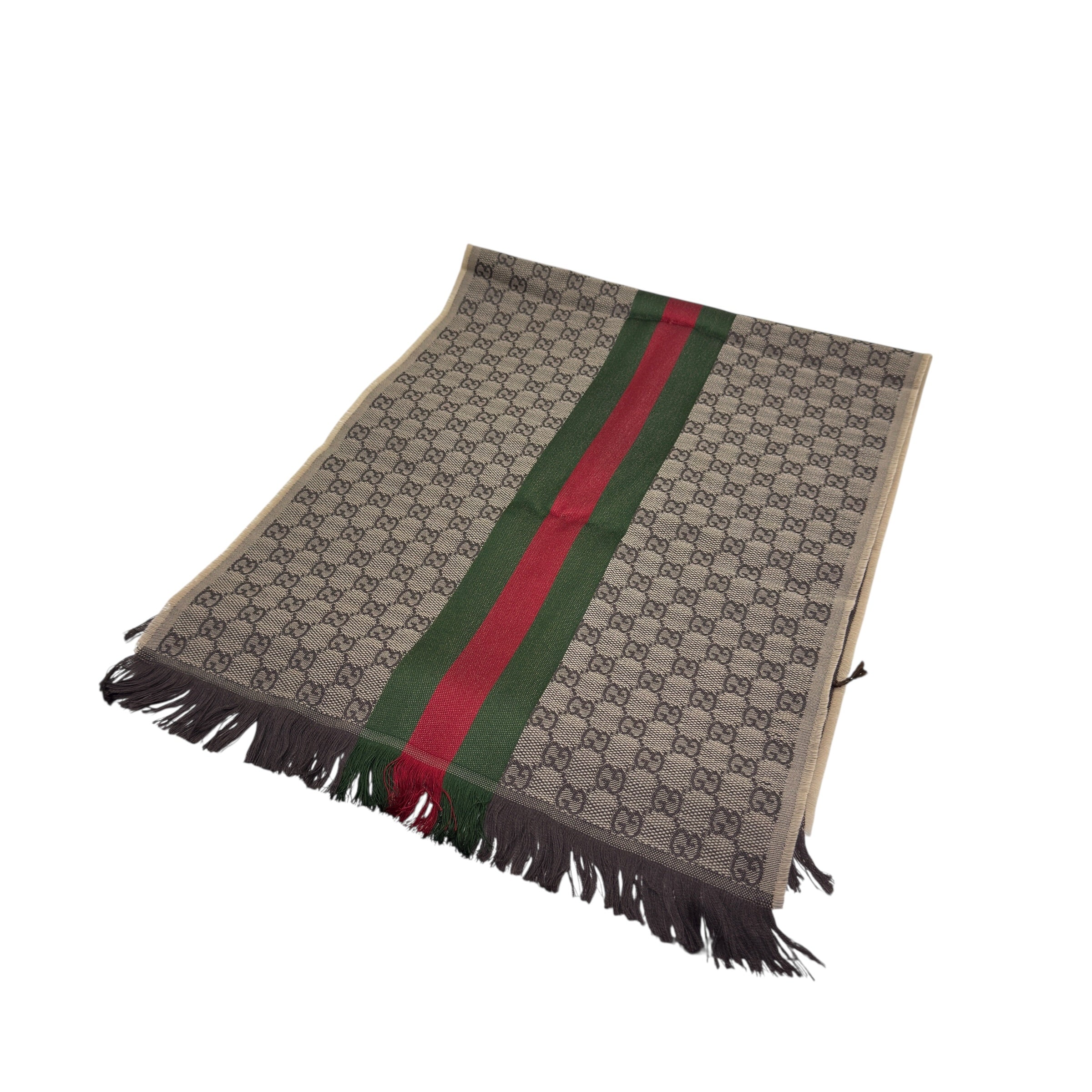 Scialle GG in lana e seta