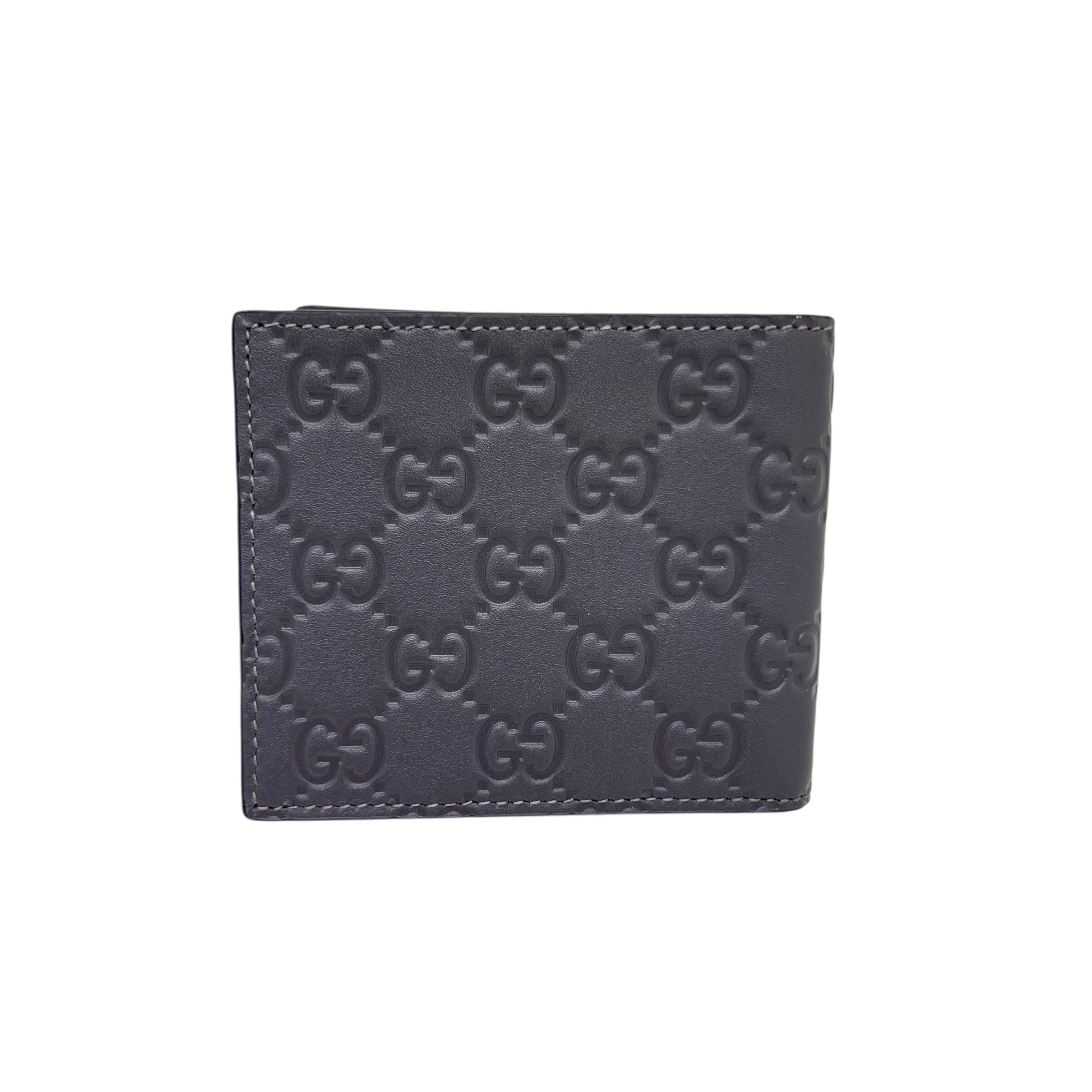 Portafoglio Bi-Fold GG Emblem grigio