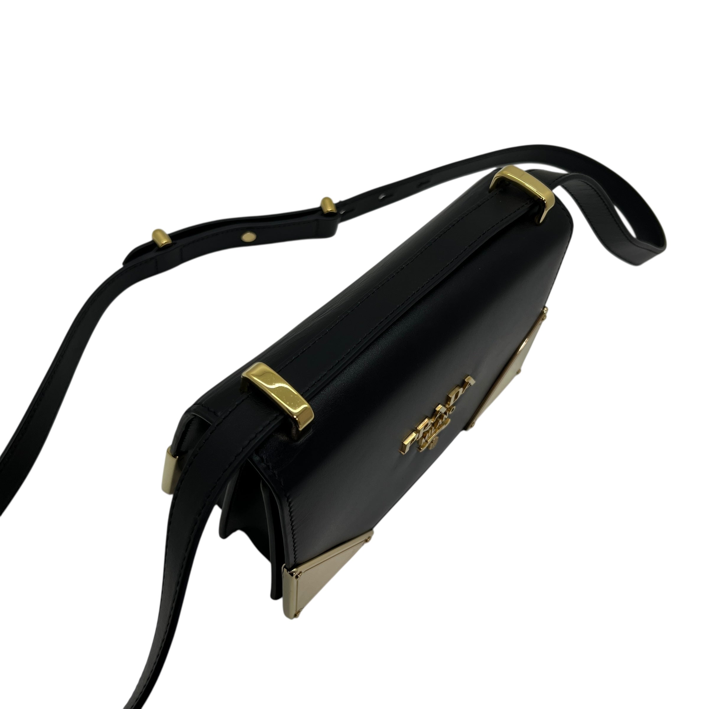 Borsa a spalla in pelle liscia