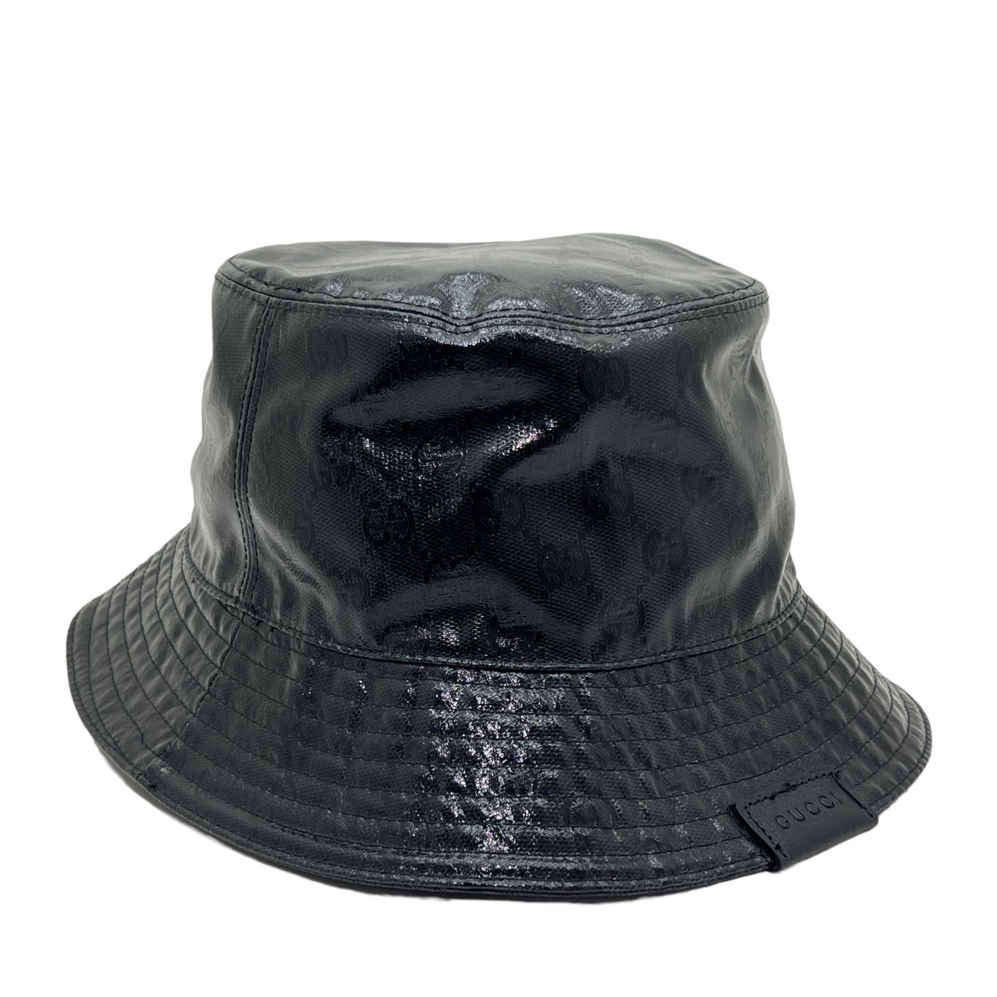 GUCCI CAPPELLO DA PESCATORE IN TELA GG CRYSTAL TG L