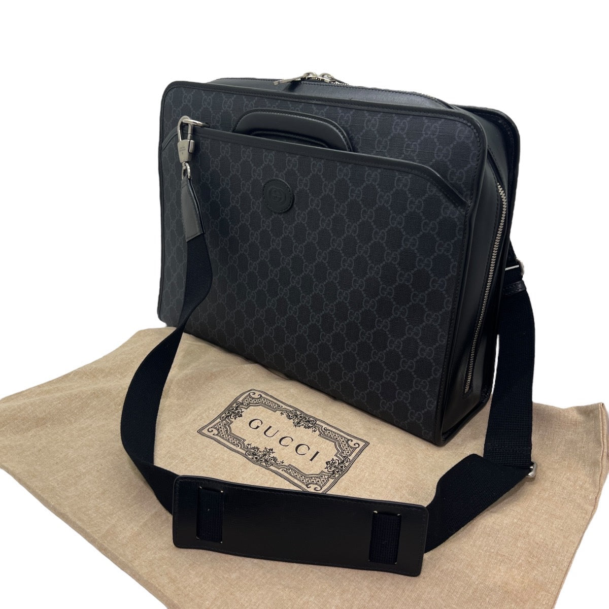 GUCCI PORTADOCUMENTI INTERLOCKING GG SUPREME