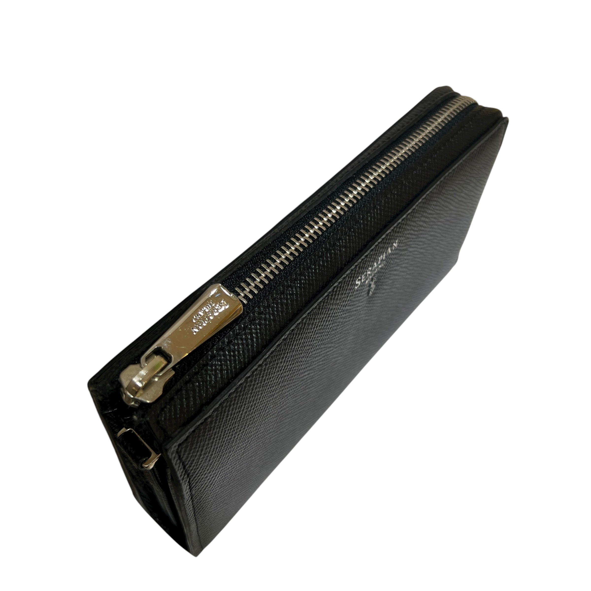 Portafoglio con zip in Saffiano