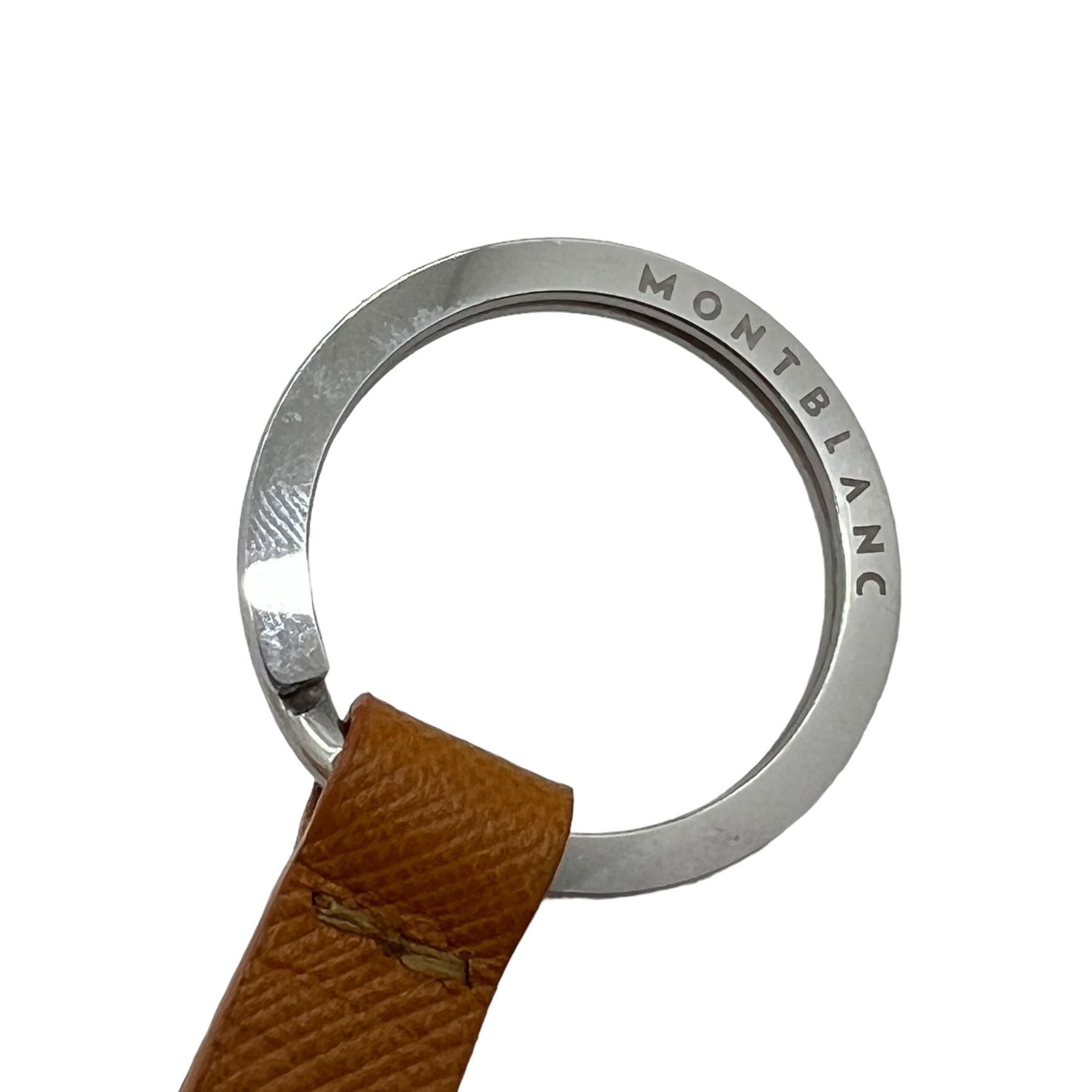 MONTBLANC SOLITAIRE LEATHER KEY RING