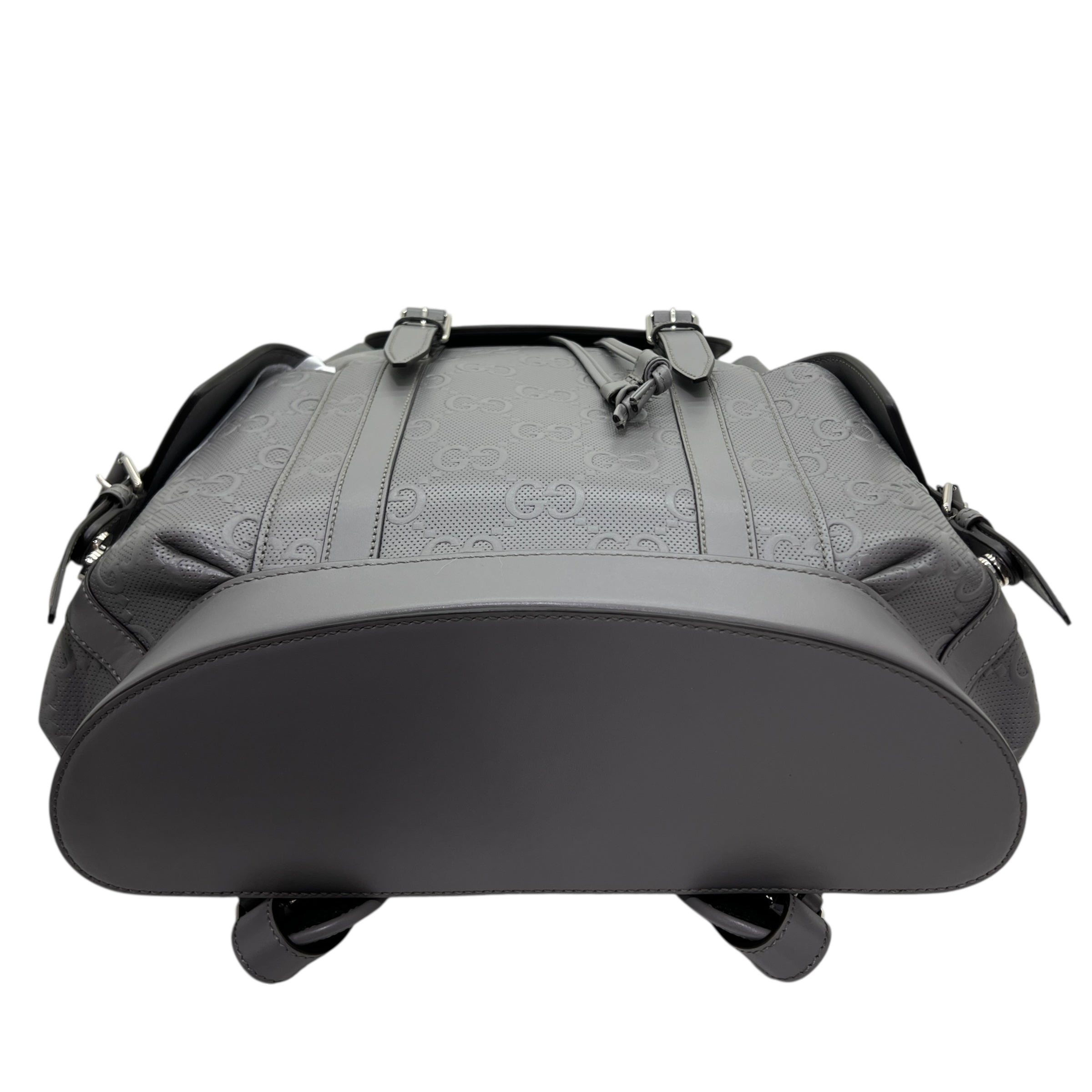 Zaino in pelle GG con rilievo