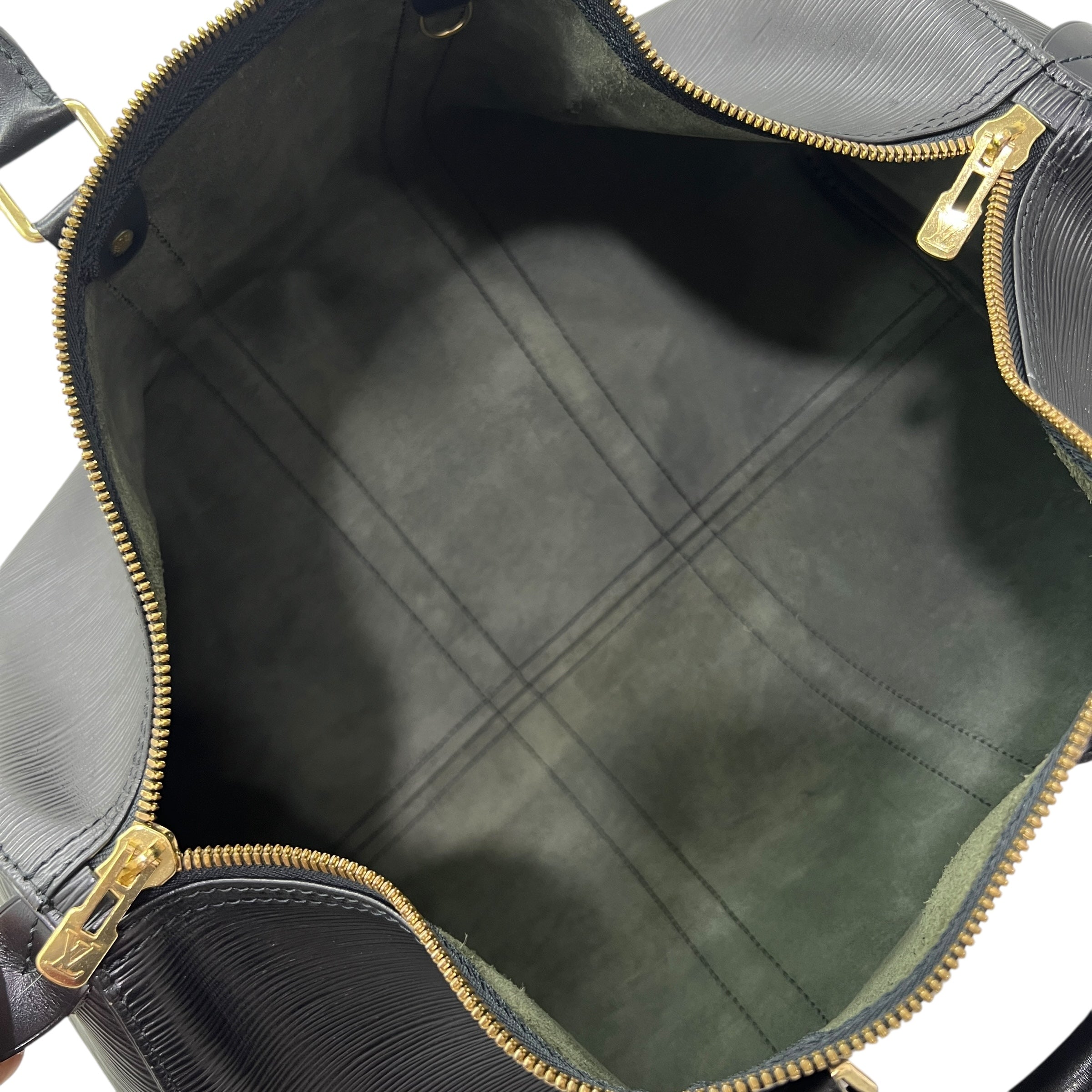 Keepall 45 in pelle Epi nera