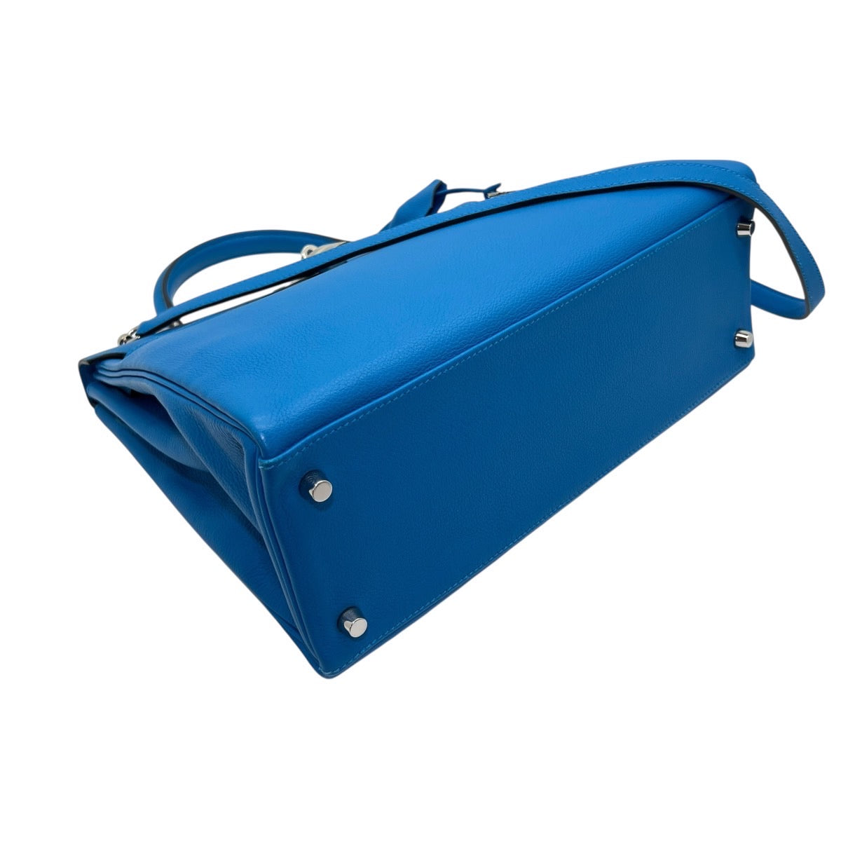 HERMÈS KELLY 32 EVERCOLOR BLU HYDRA