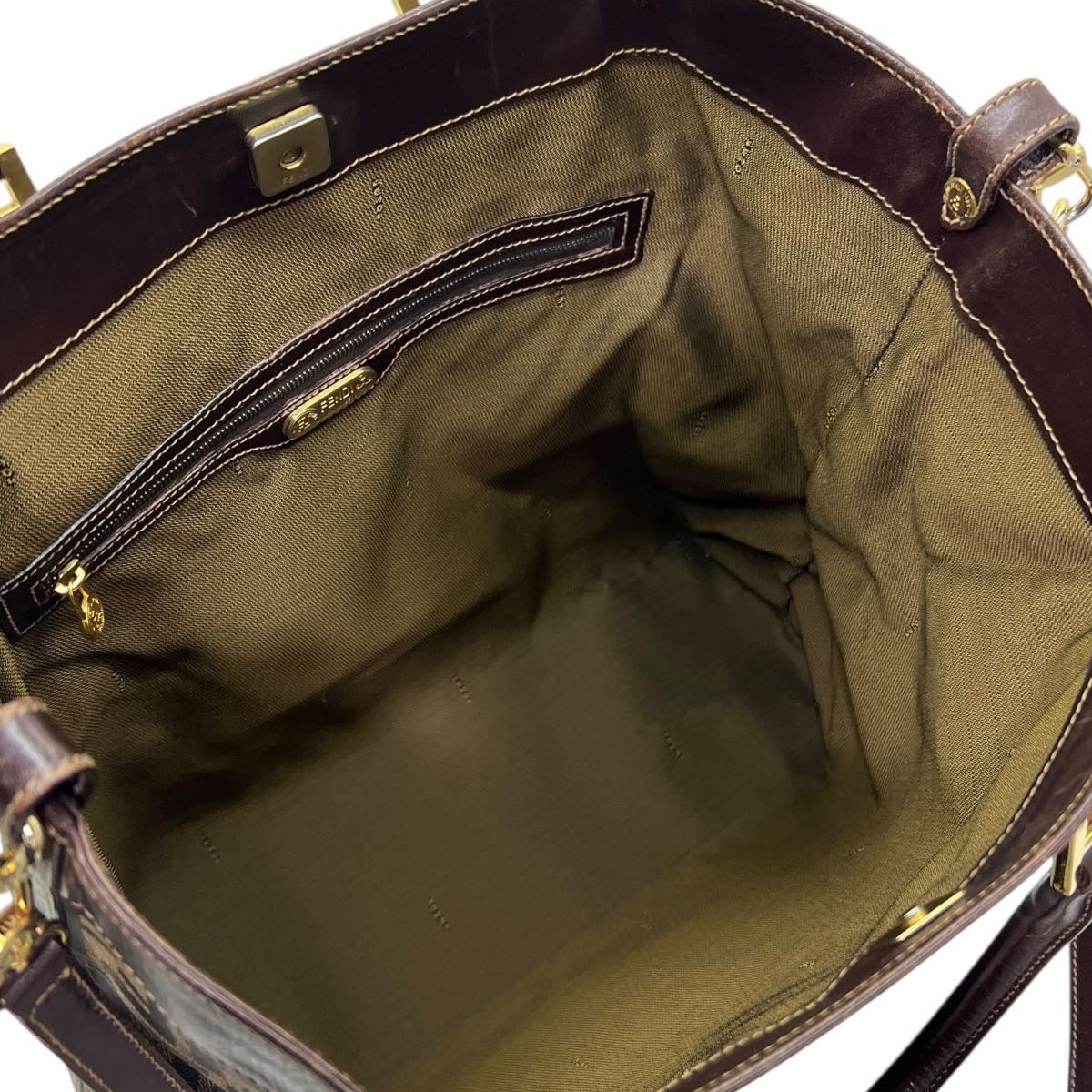 FENDI BORSA SHOPPING FF VINTAGE CON TRACOLLA