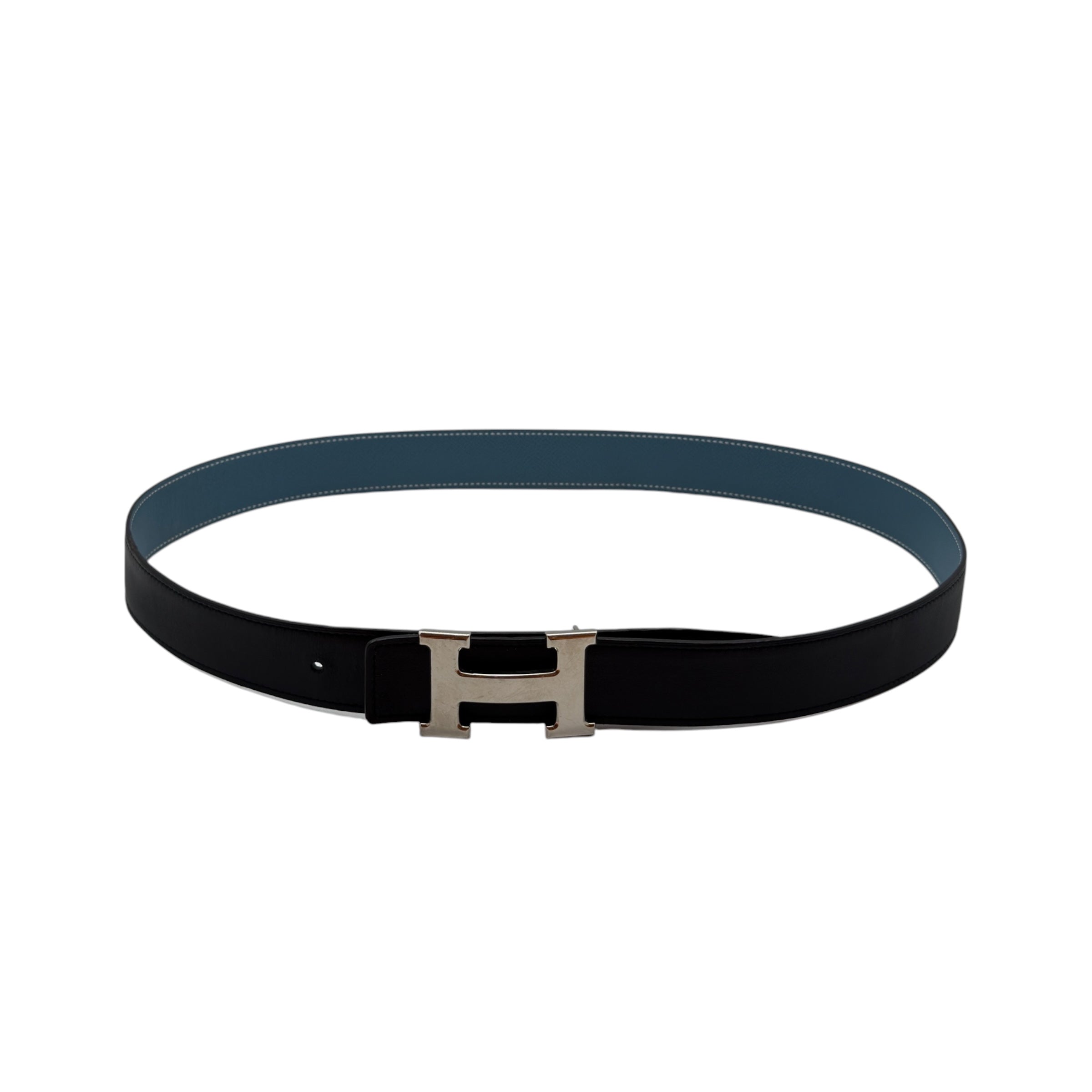 Fibbia da cintura H & Pelle reversibile per cintura 32 mm taglia 95