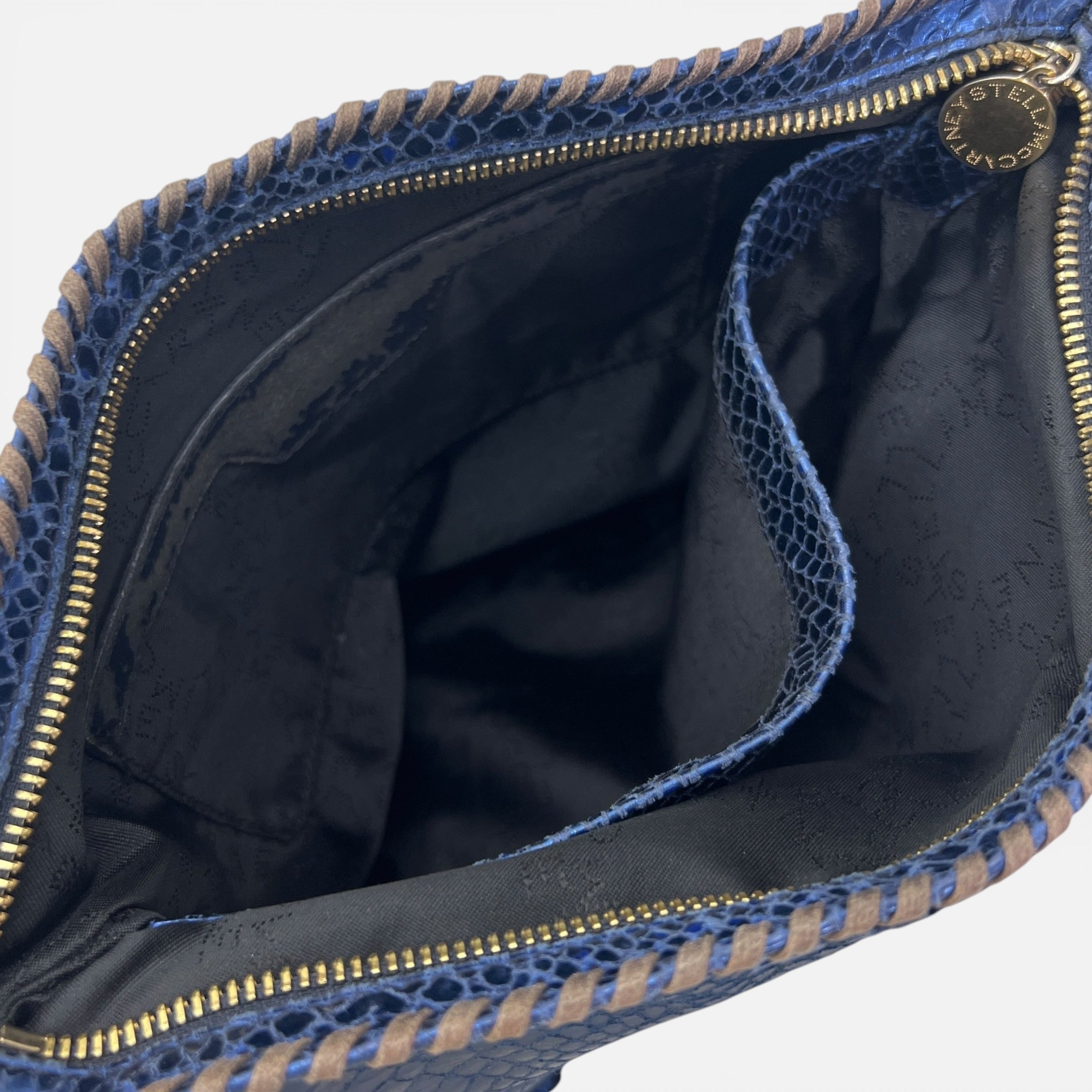 Borsa Falabella a tracolla Metallic Snake