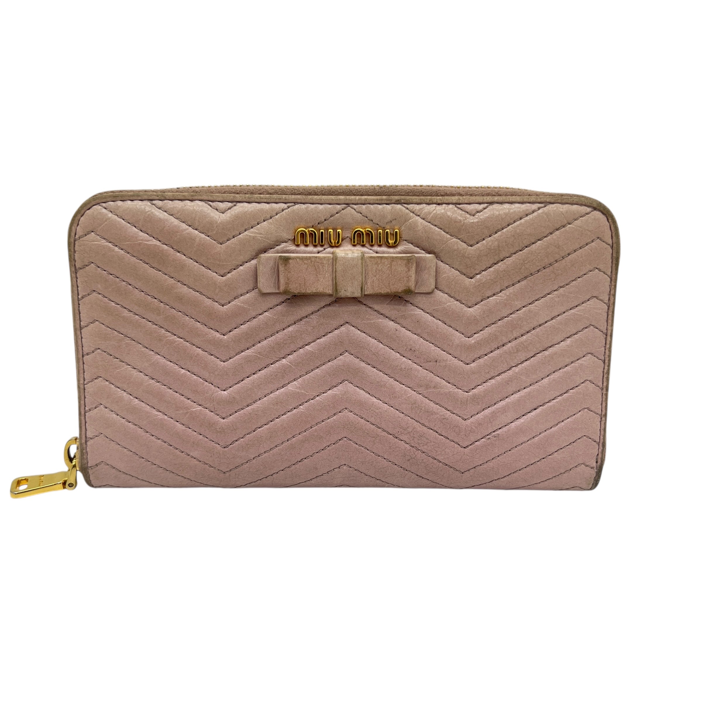 Portafoglio in pelle con zip