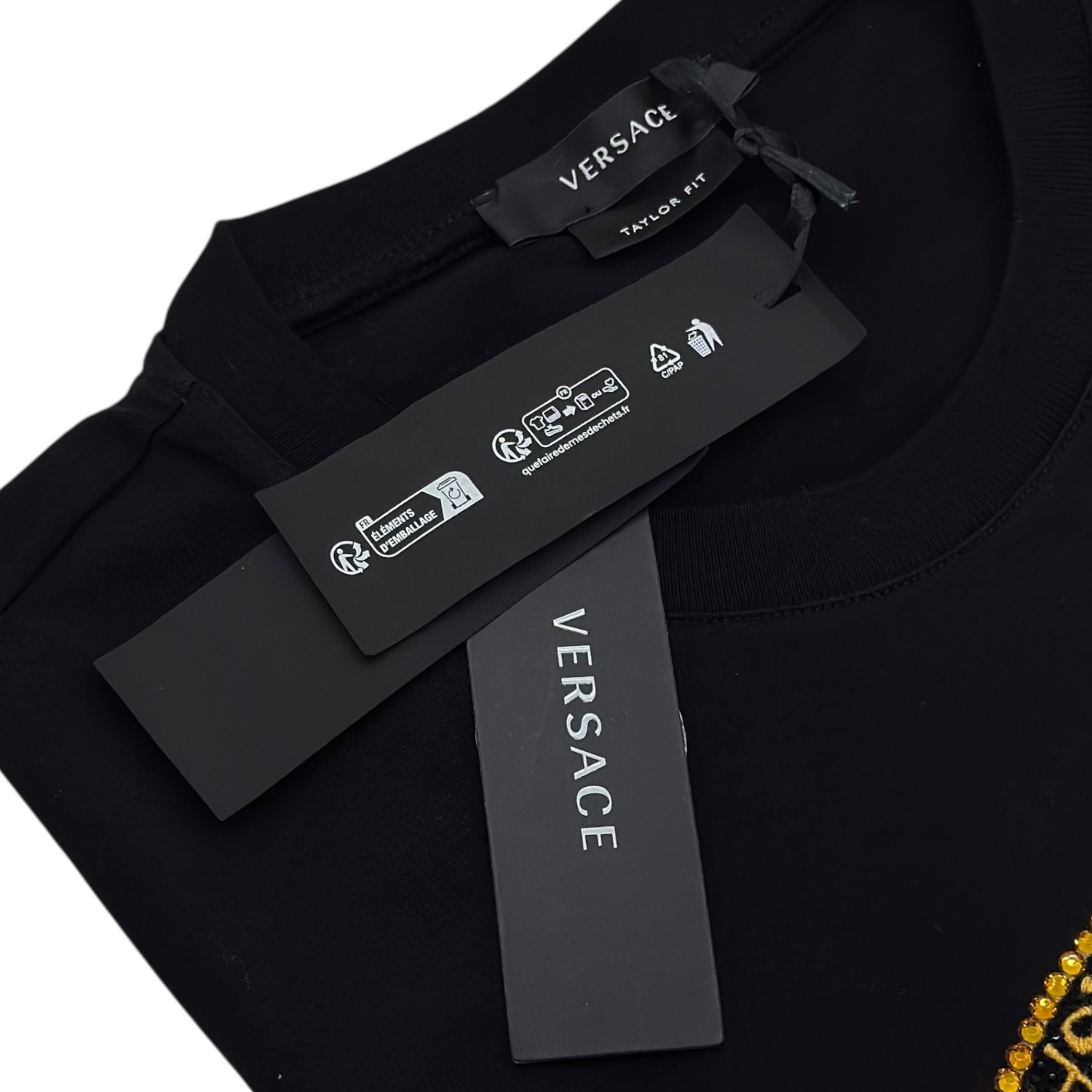 T-shirt con strass taglia XS