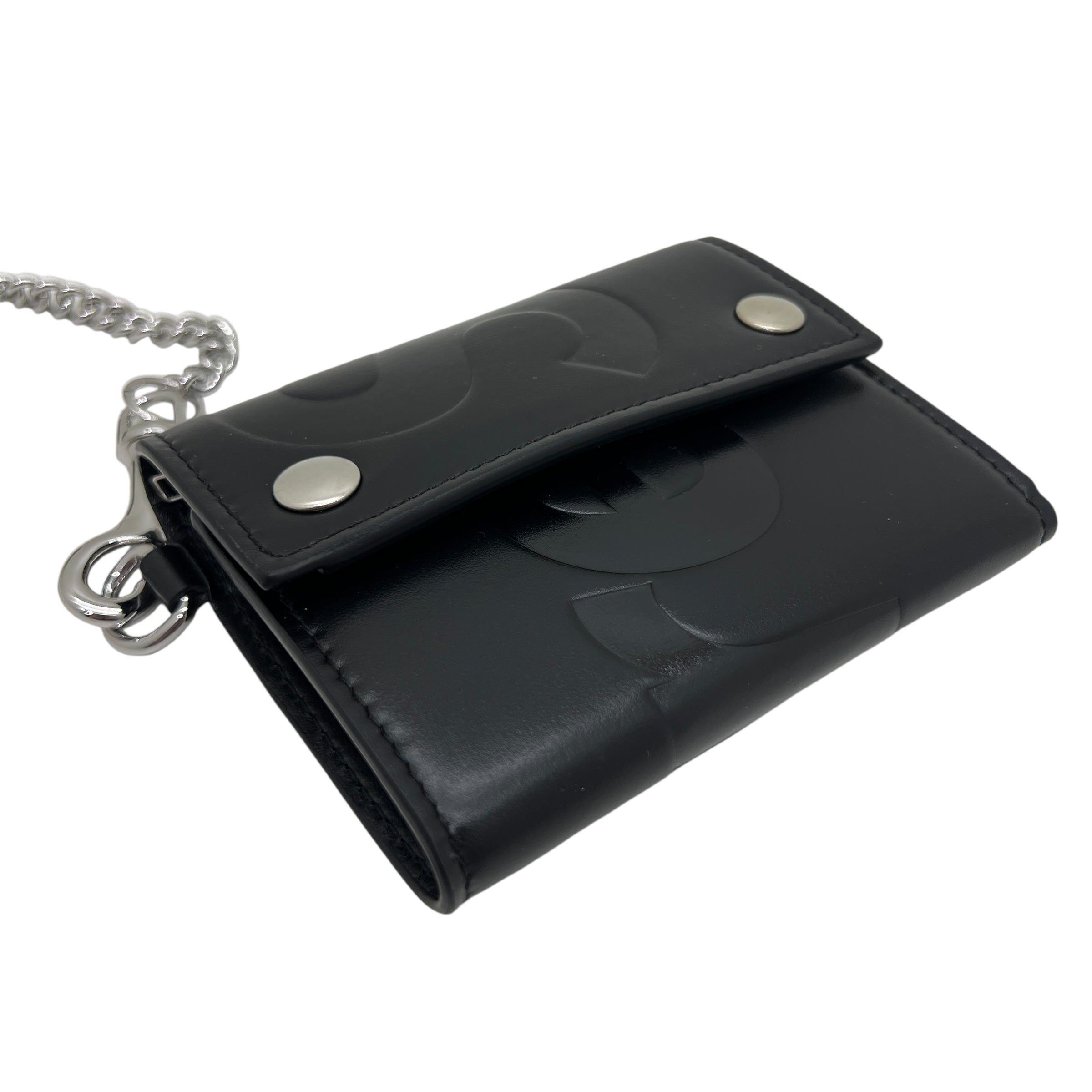 Portafoglio in pelle con catena