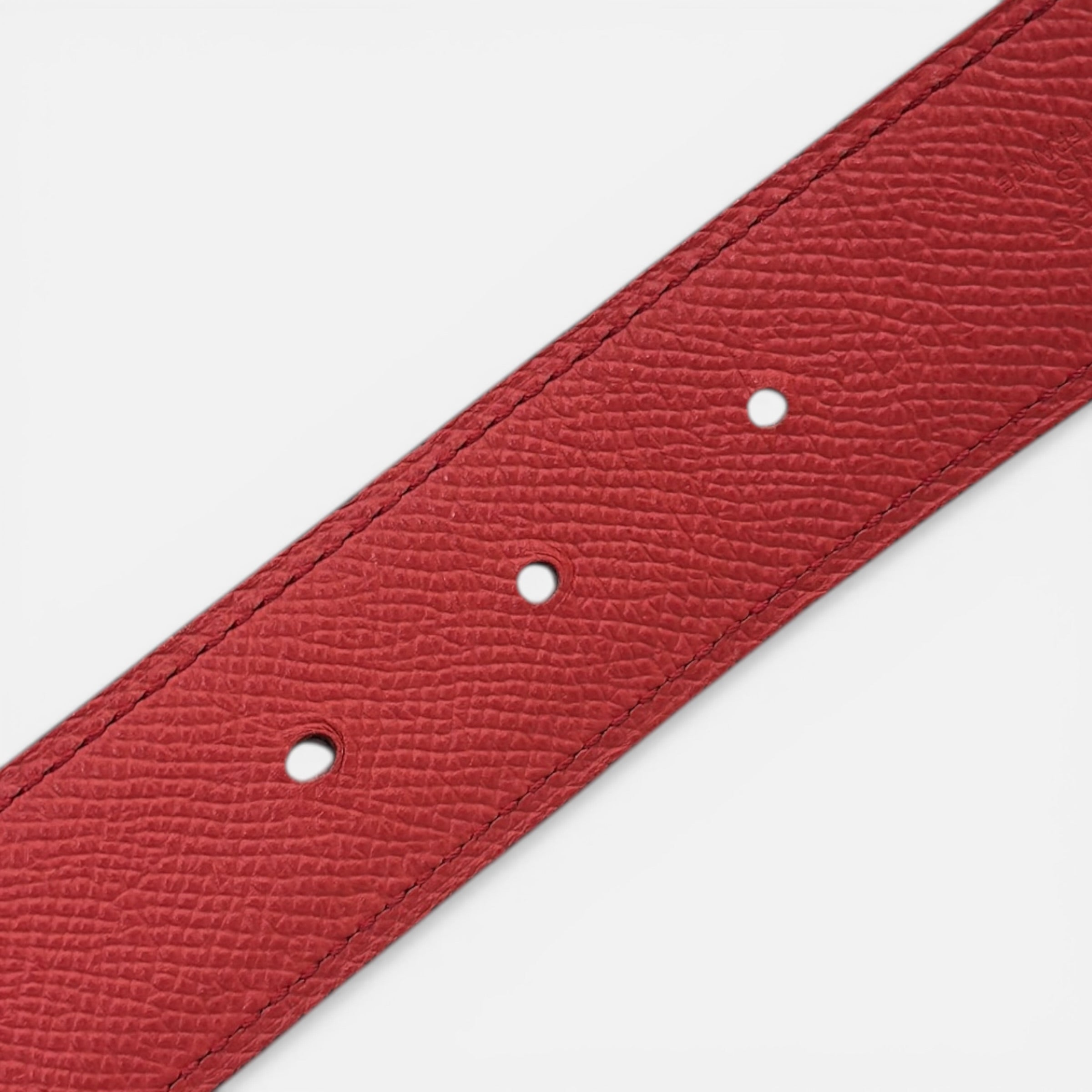 Fibbia da cintura H & Pelle reversibile per cintura 32 mm taglia 90