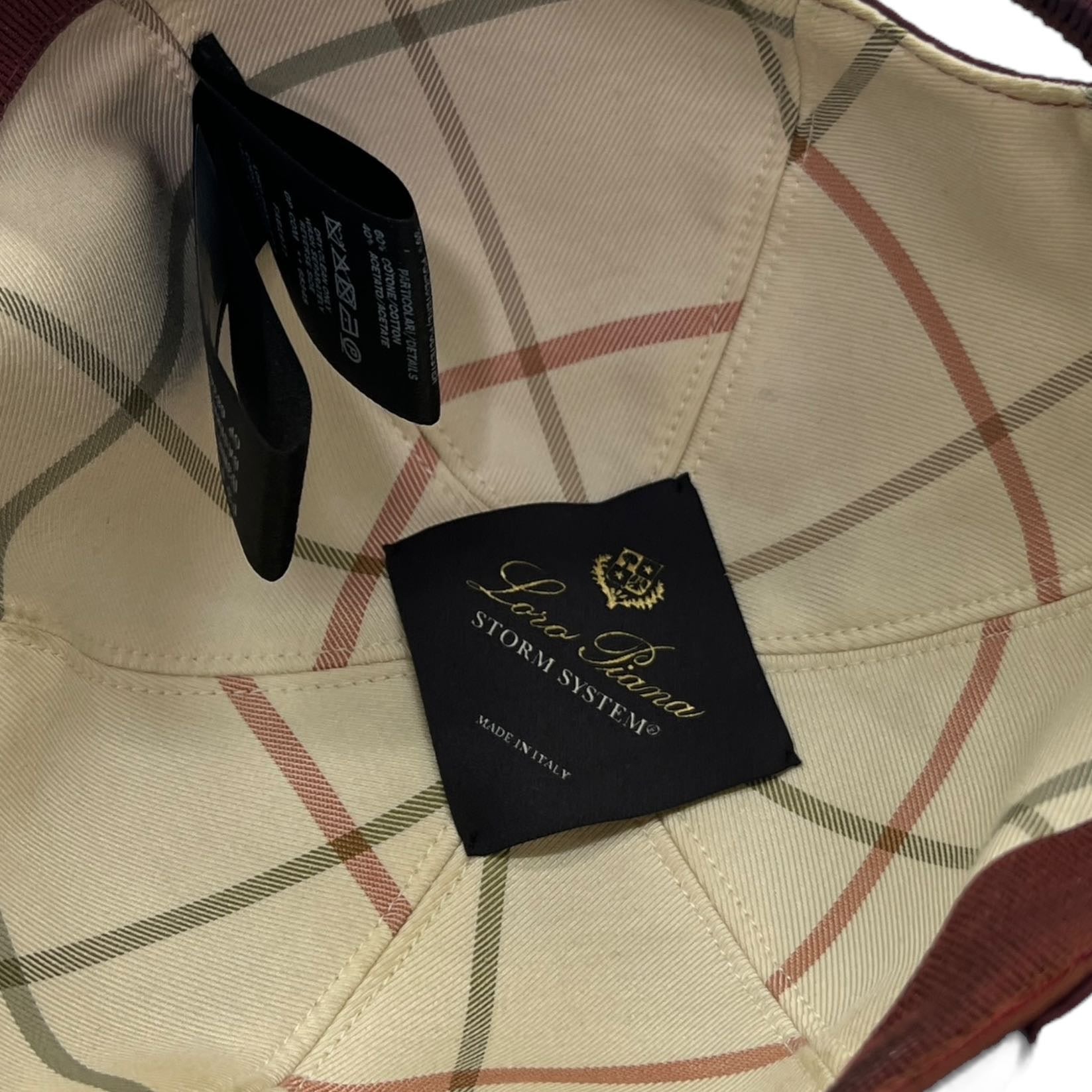 Loro Piana cappello da baseball tg XS