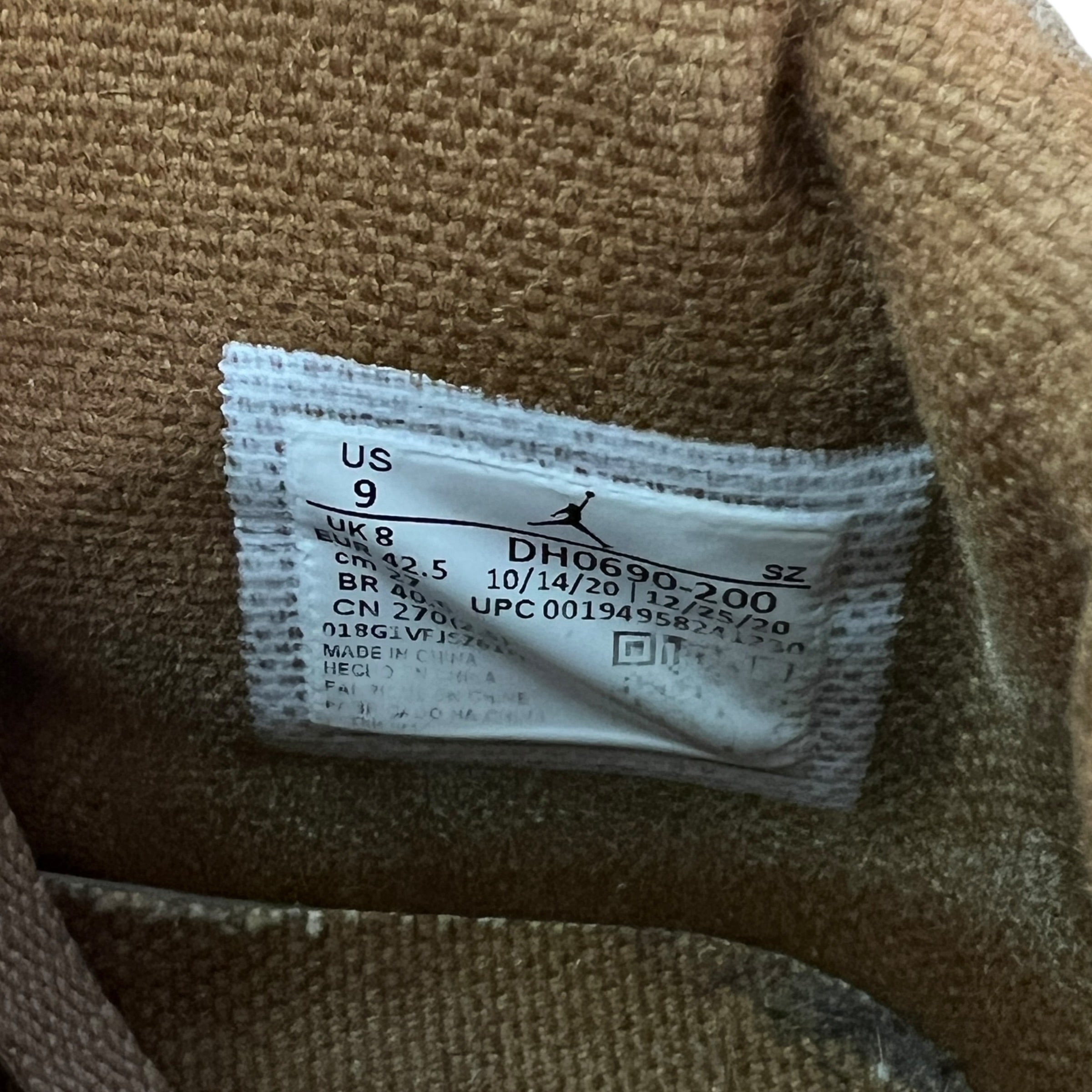 Travis Scott British Khaki taglia 42,5