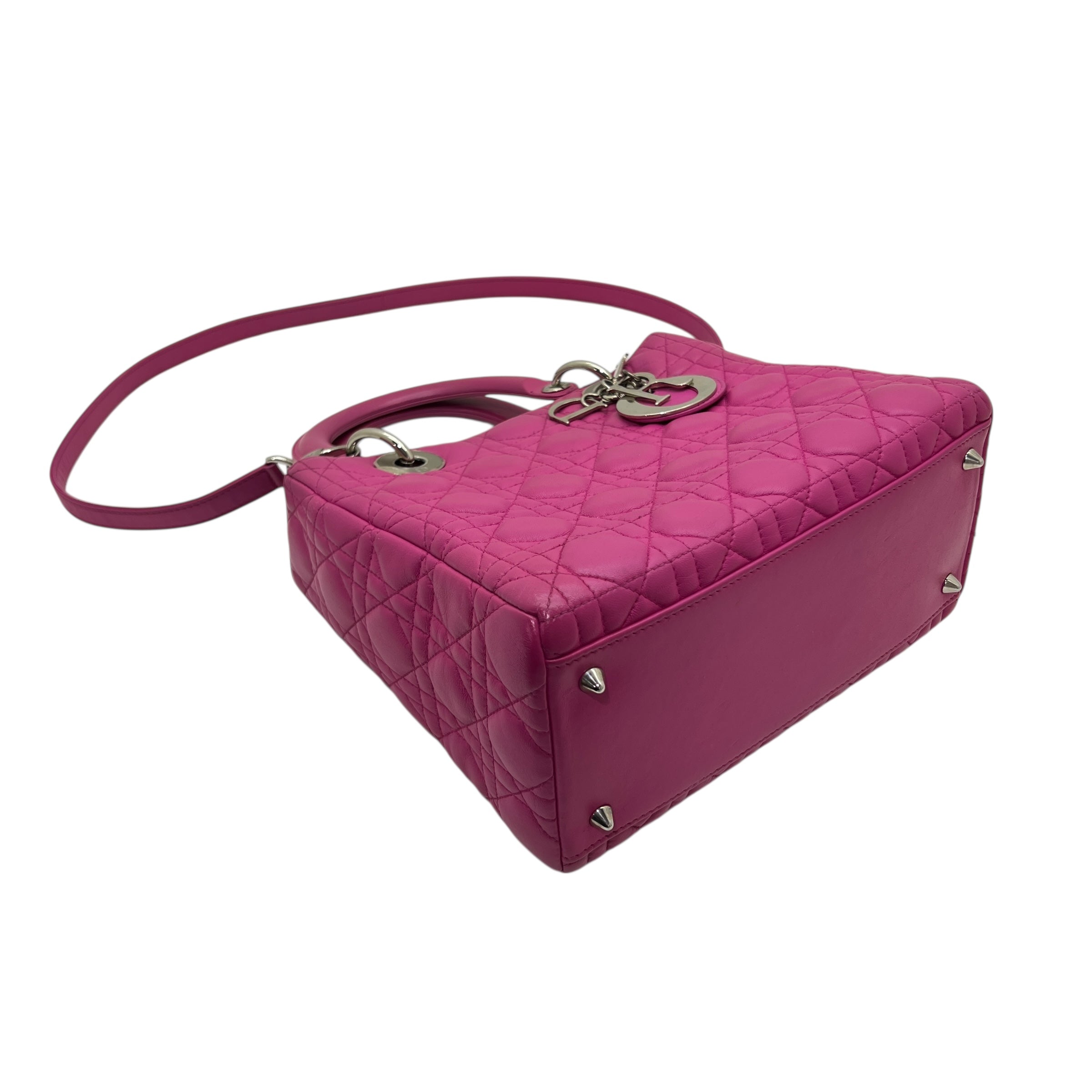 Borsa media Lady Dior in agnello