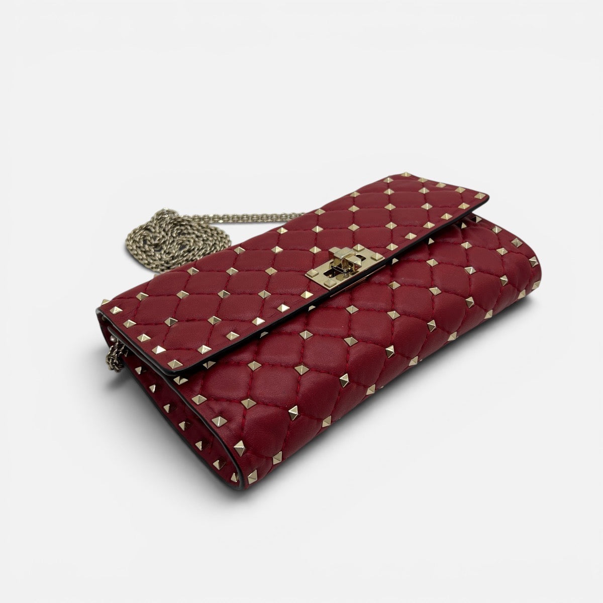 Rockstud Spike portafoglio con catena