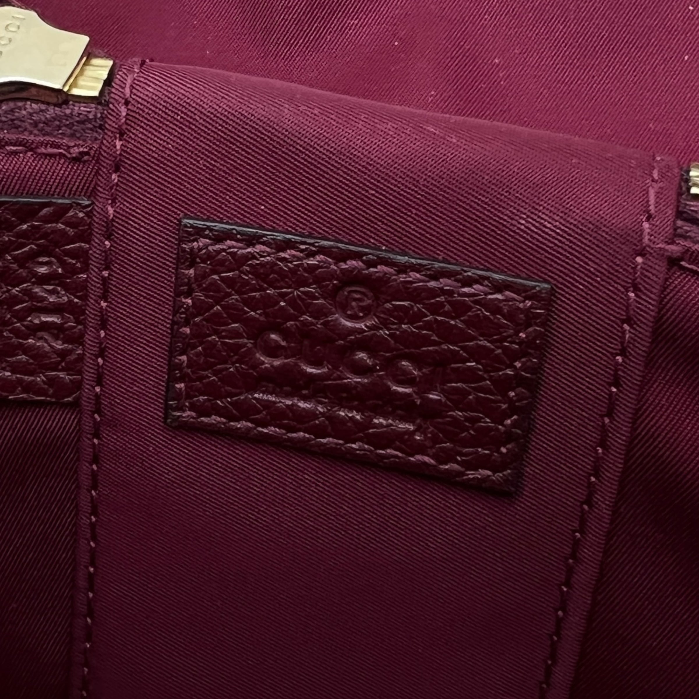 Borsa mini in pelle con manico bambù