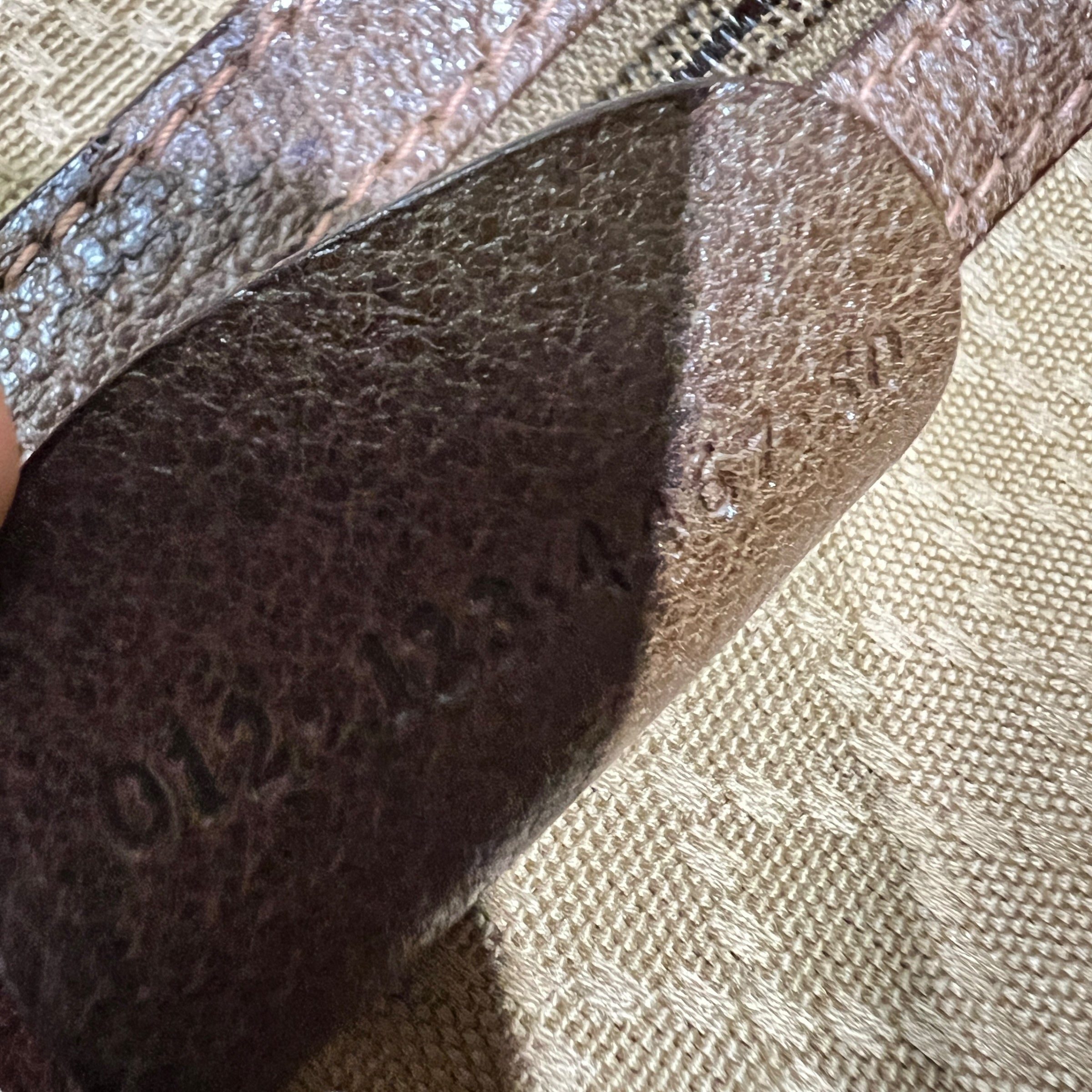 borsone semirigido vintage in pelle