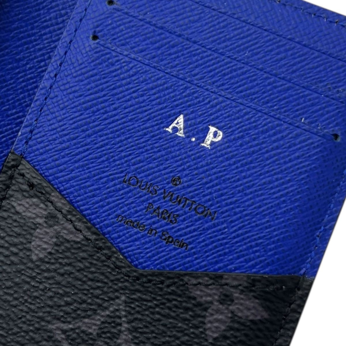 LOUIS VUITTON ORGANIZER TASCABILE IN PELLE EPI INIZIALI A.P.