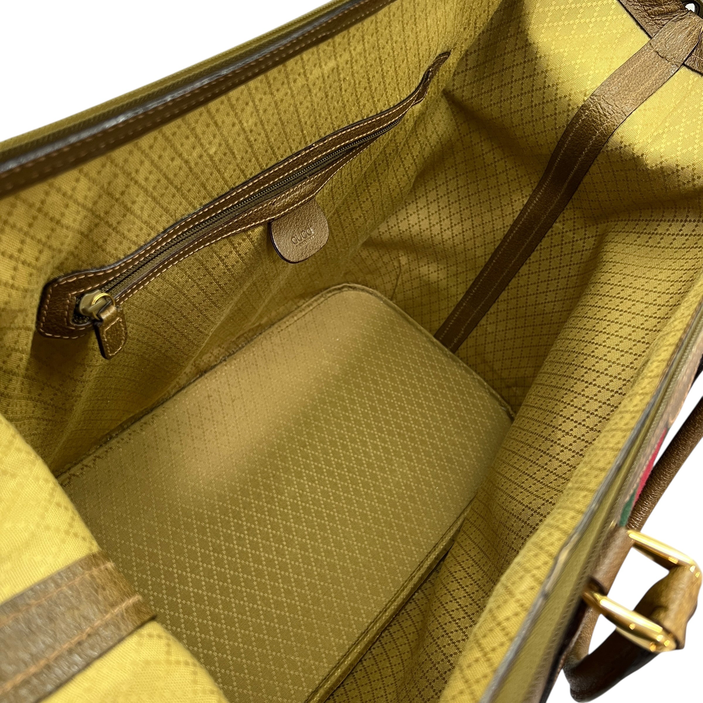 borsone semirigido vintage in pelle