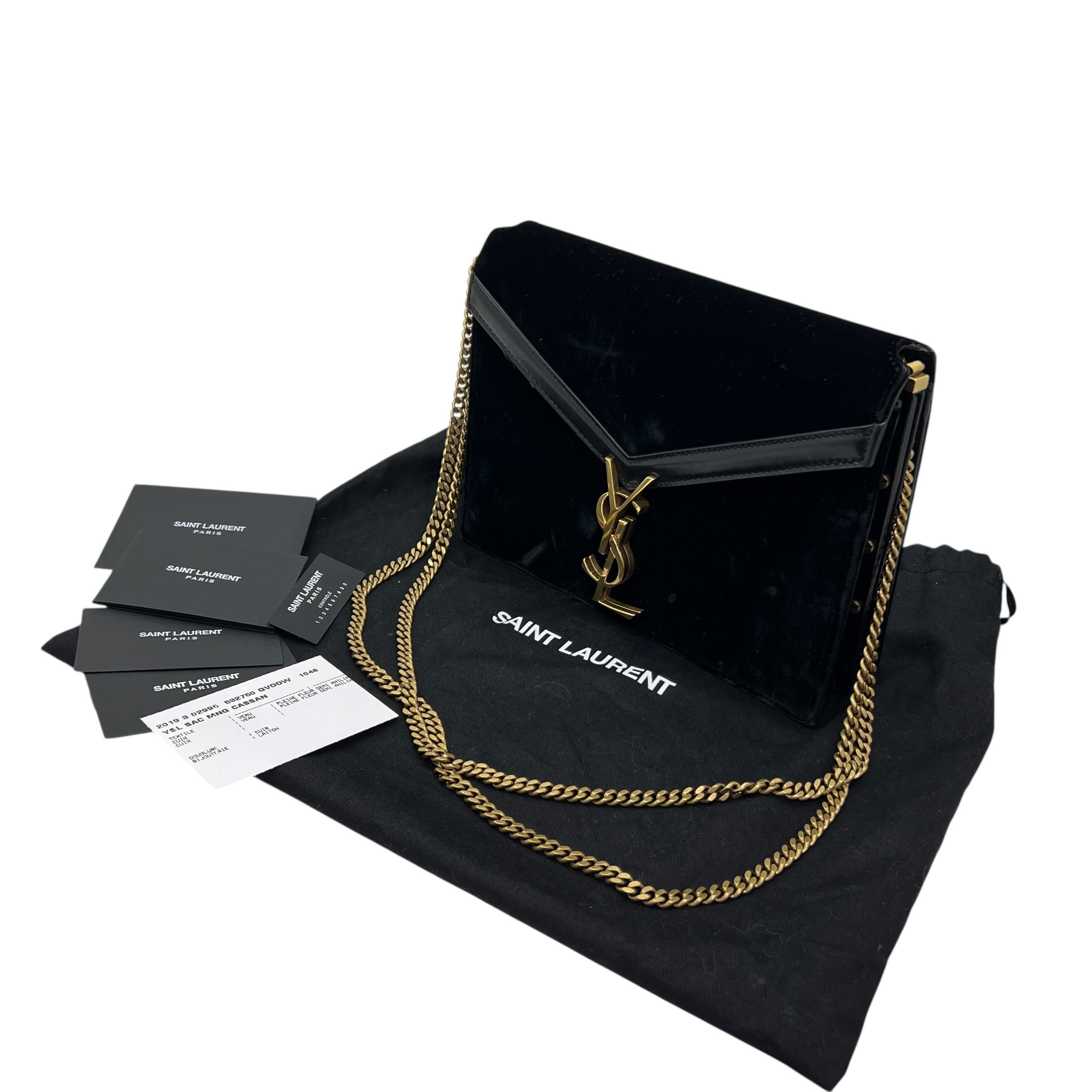 Cassandra a tracolla in velluto