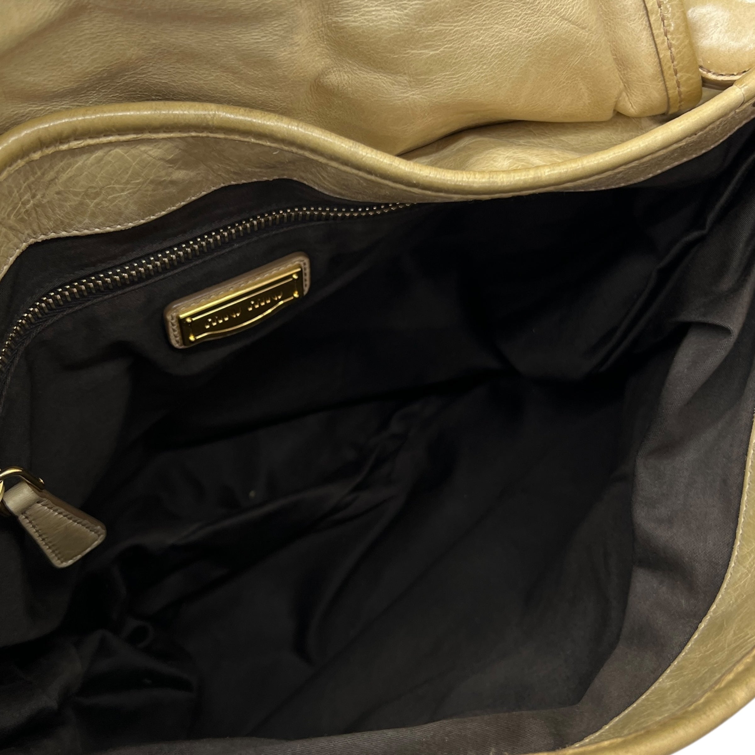 Borsa a spalla in pelle goffrata