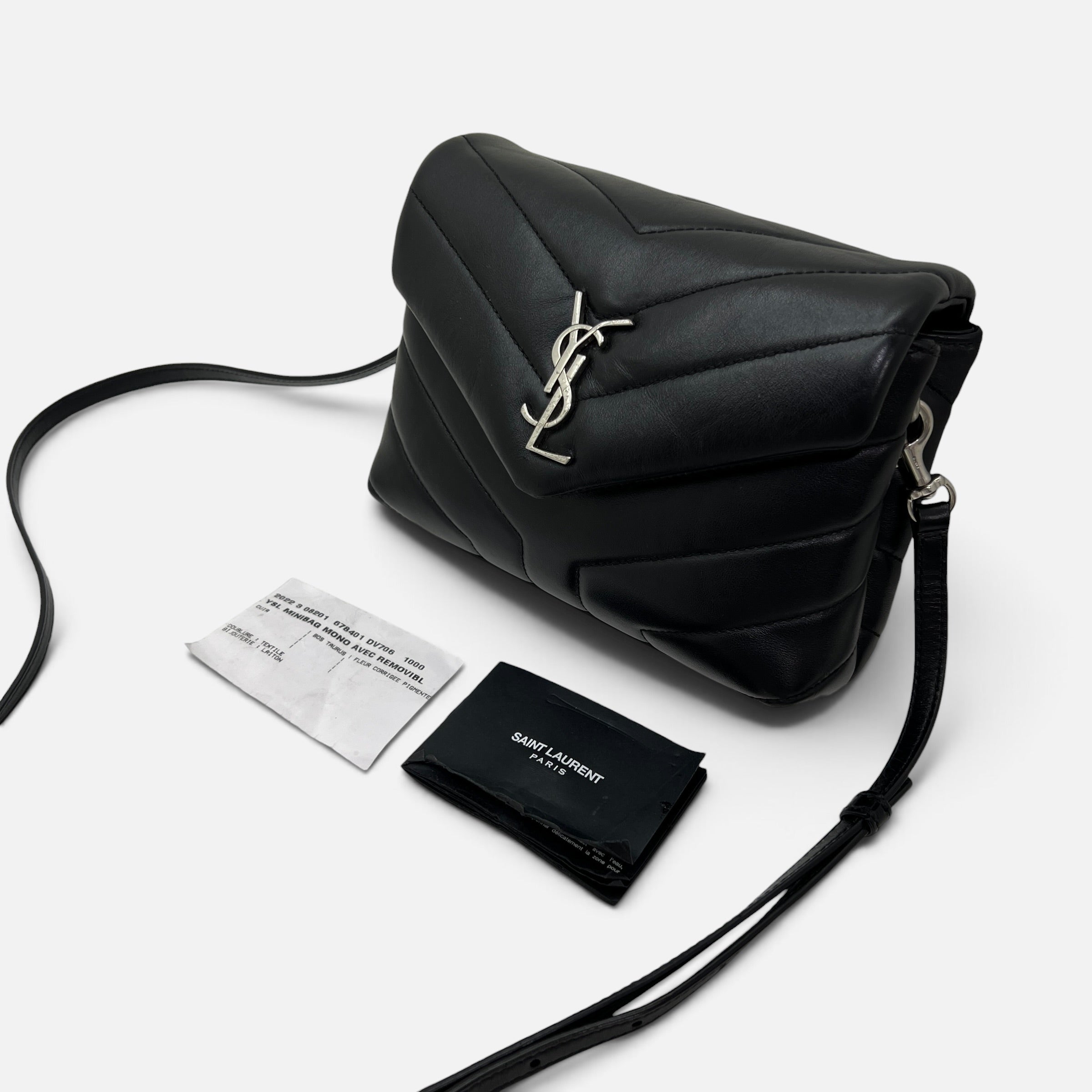 Loulou mini in pelle di agnello trapuntata