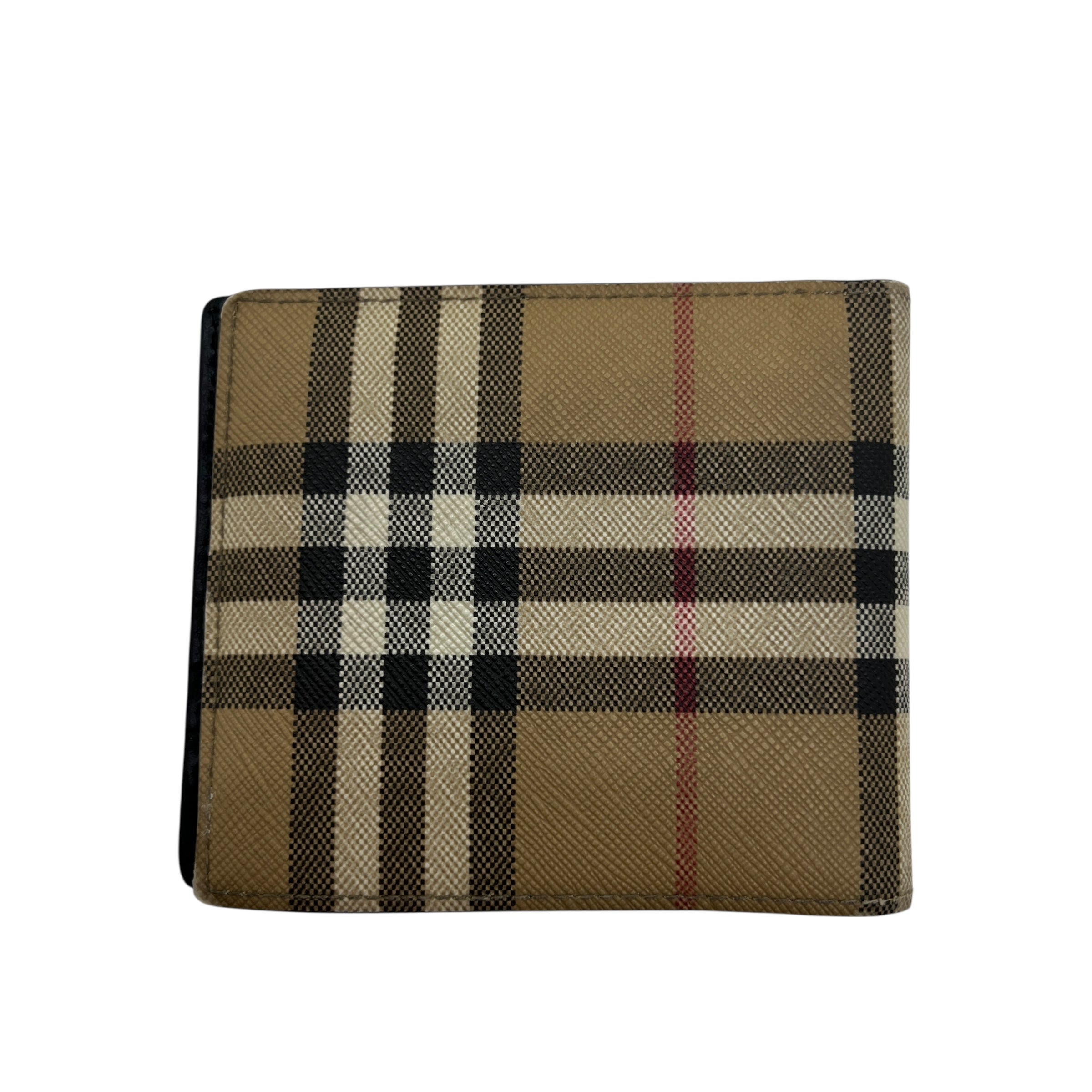 Portafoglio a libro Check sottile