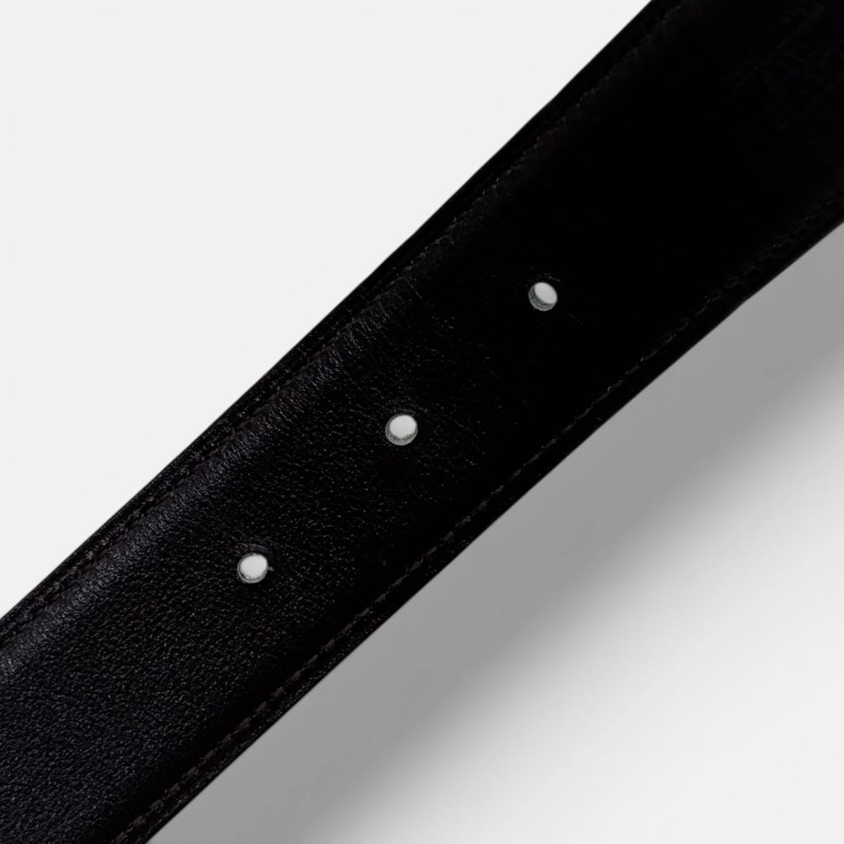Fibbia da cintura H & Pelle reversibile per cintura 32 mm taglia 100