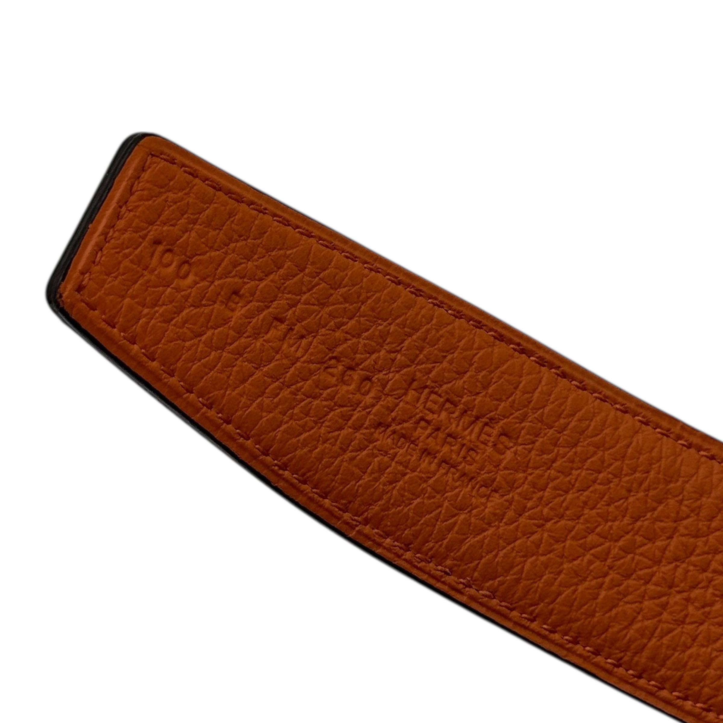 Fibbia da cintura H & Pelle reversibile per cintura 32 mm taglia 100